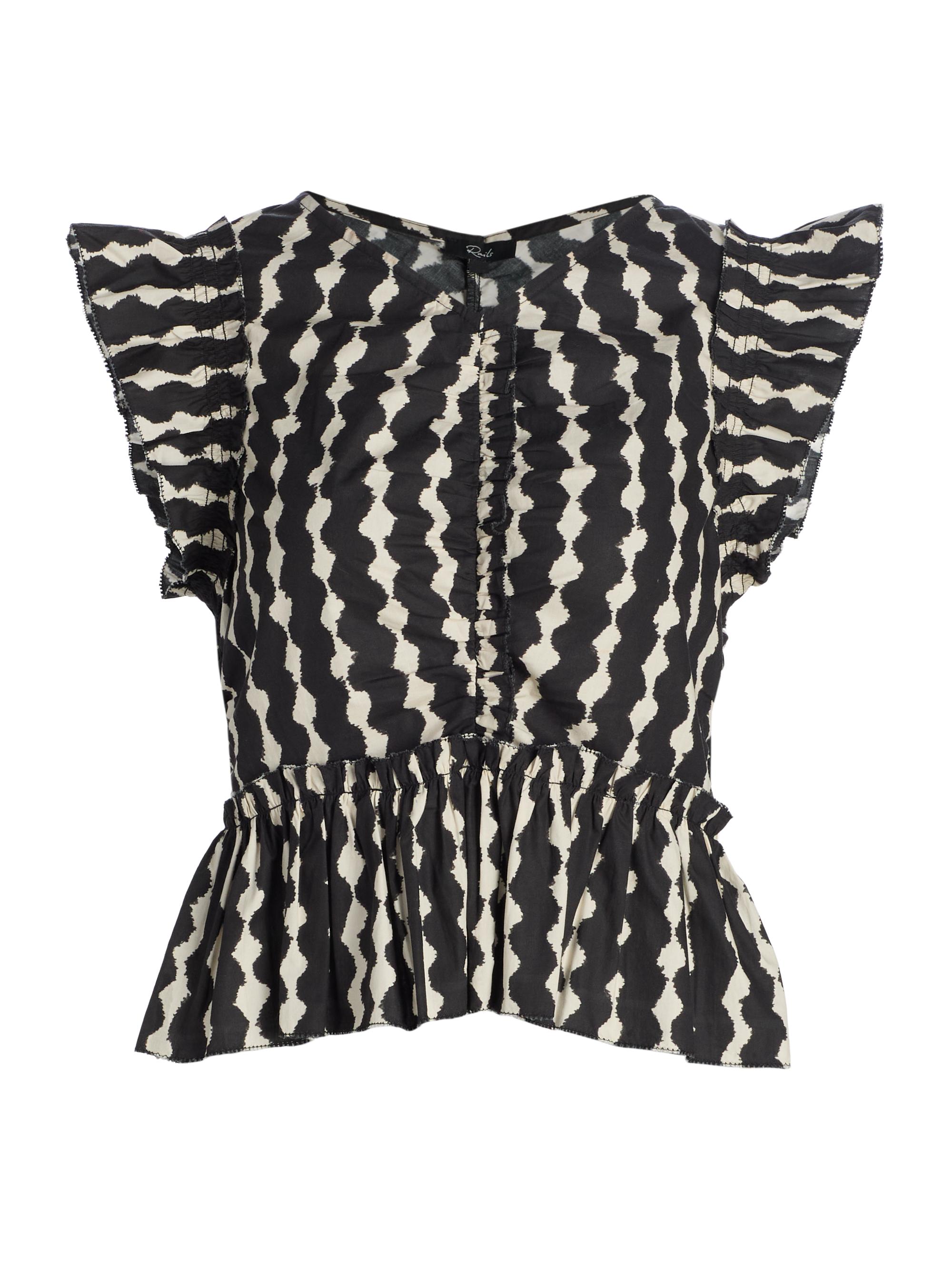 Rails Women's Cali Geometric Flutter Top - Painted Noir