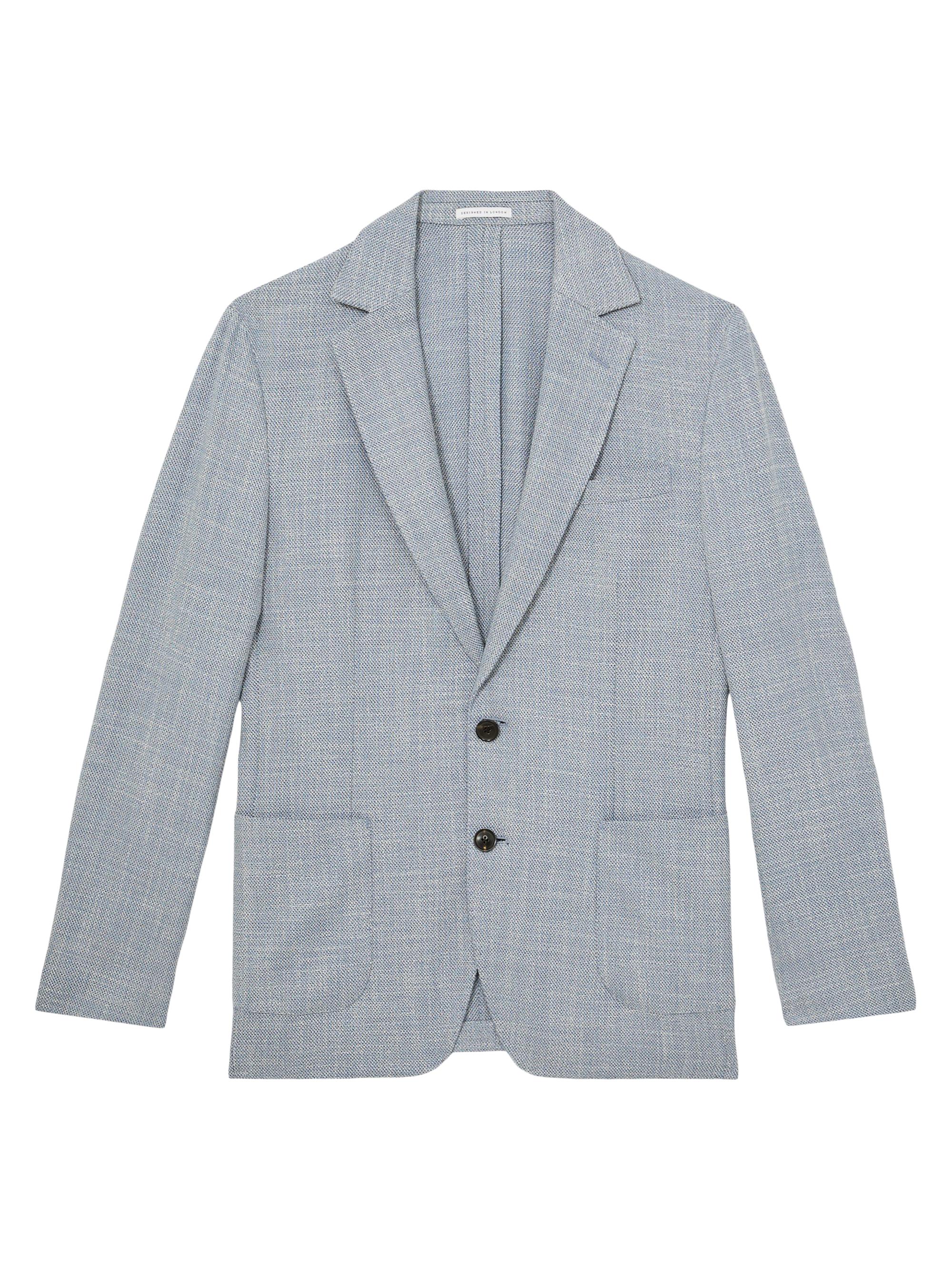 Reiss Men's Aphrodite Textured Sport Coat - Soft Blue