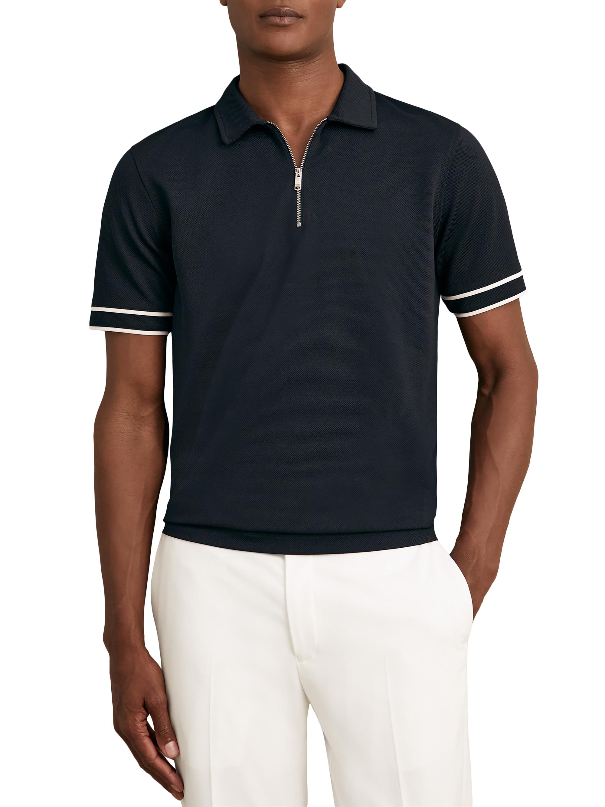 Reiss Zain Half-Zip Polo Shirt | Saks Fifth Avenue
