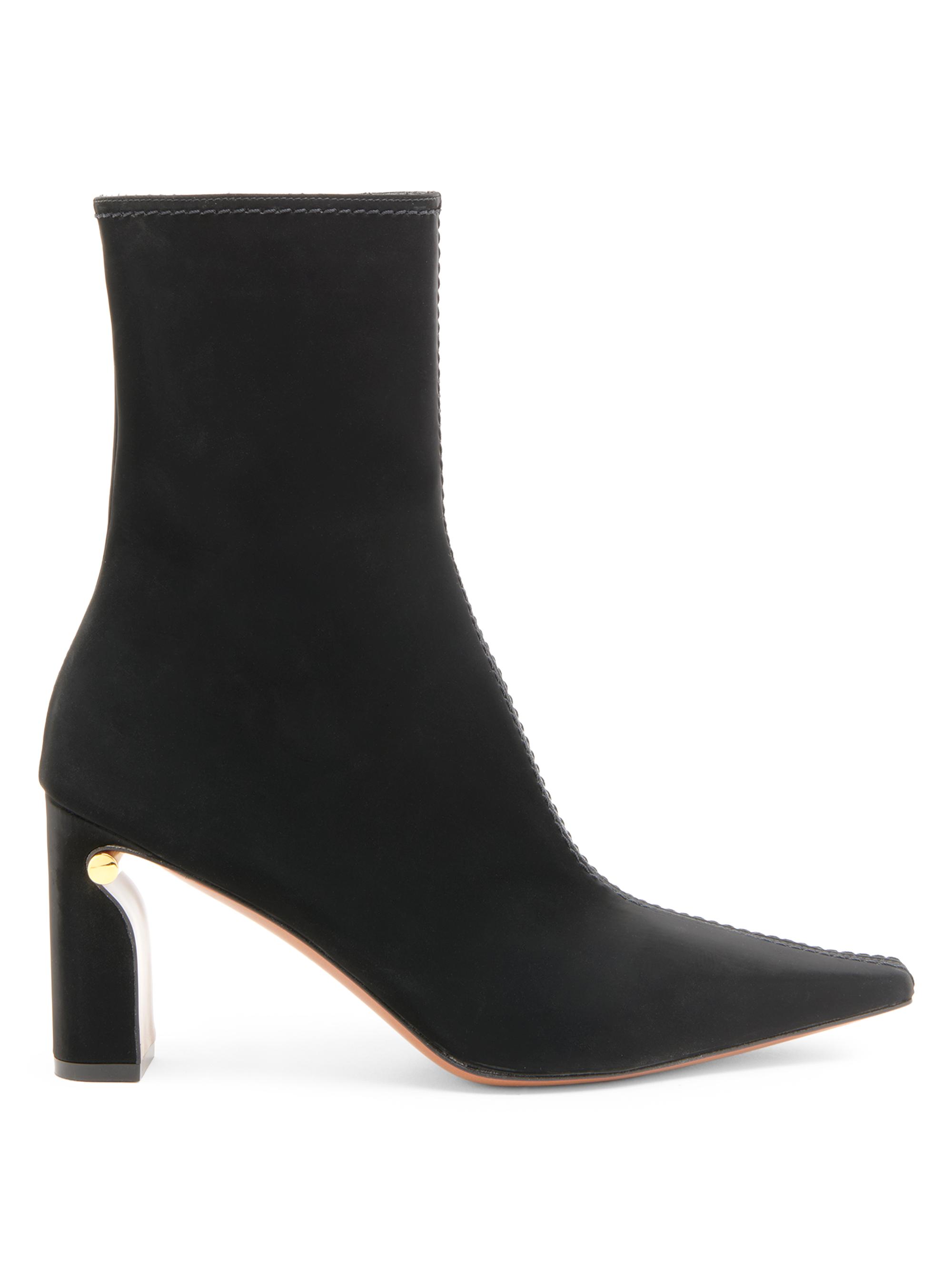 McQueen Women's Faux Leather 80MM Ankle Boots - Black Gold