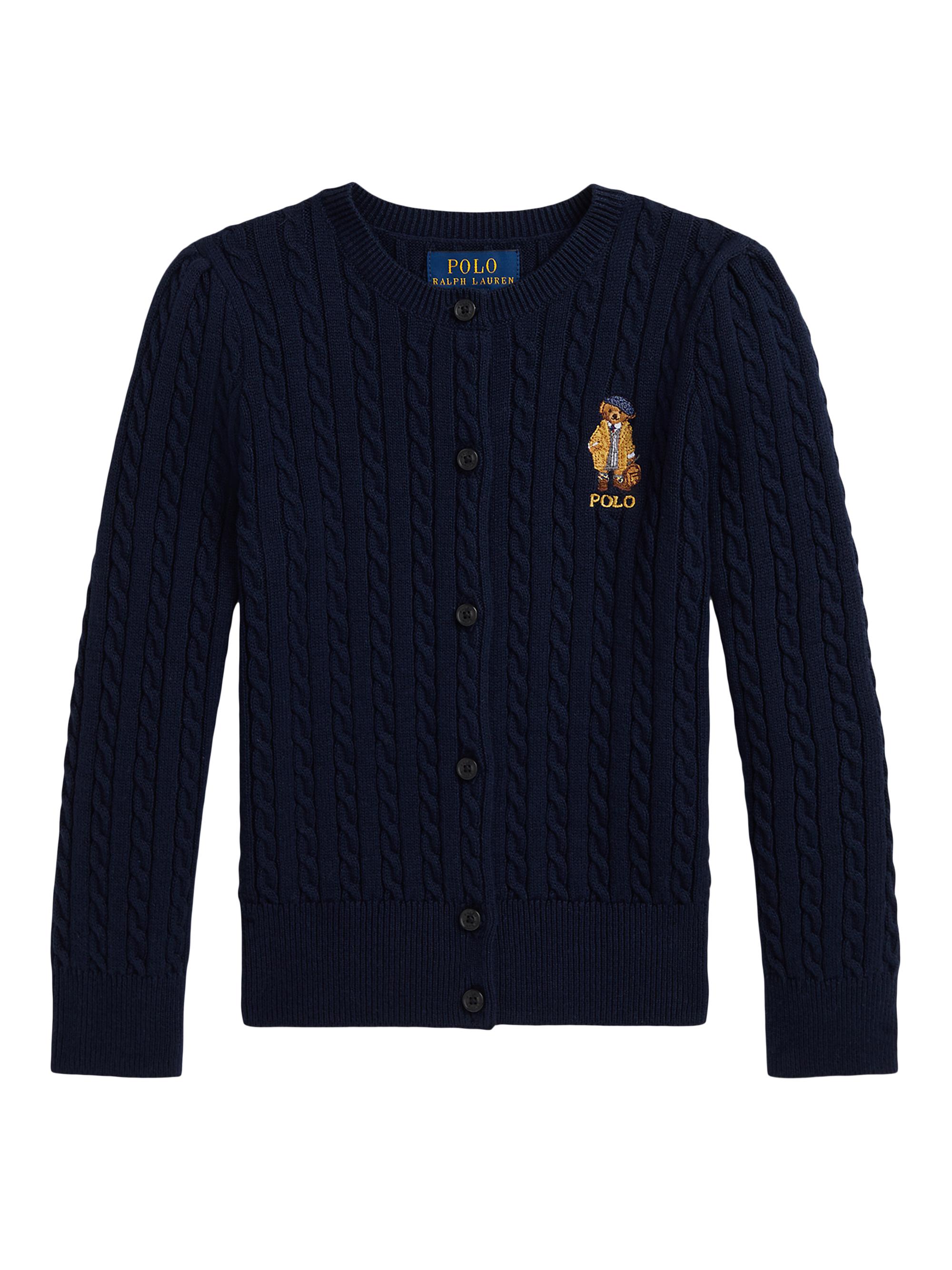 Polo Ralph Lauren Little Girl's & Girl's Polo Bear Cable-Knit