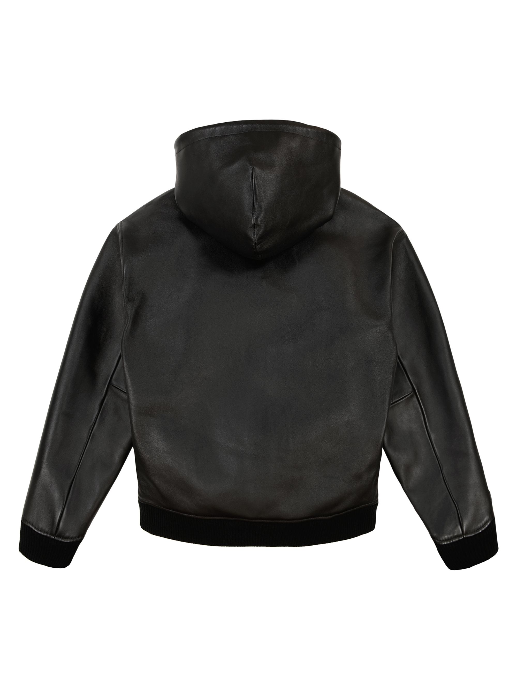 Avirex Core Nappa Leather Full-Zip Hoodie | Saks Fifth Avenue