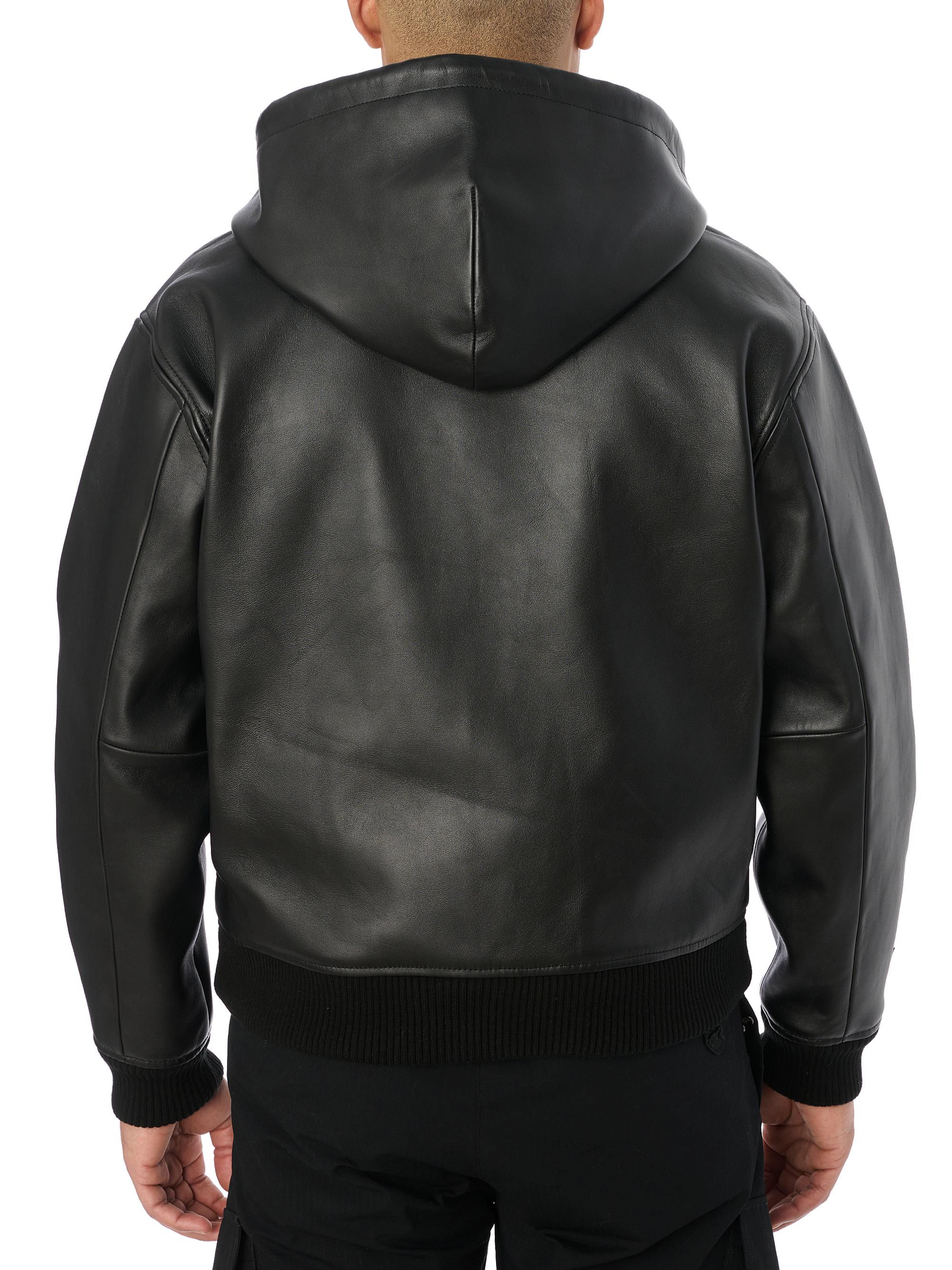 ジャケット・アウター 2019aw Maison Margiela Leather Hoodie MM6 Maison Margiela Men's' Leather Hooded Jacket in Black | LN-CC®