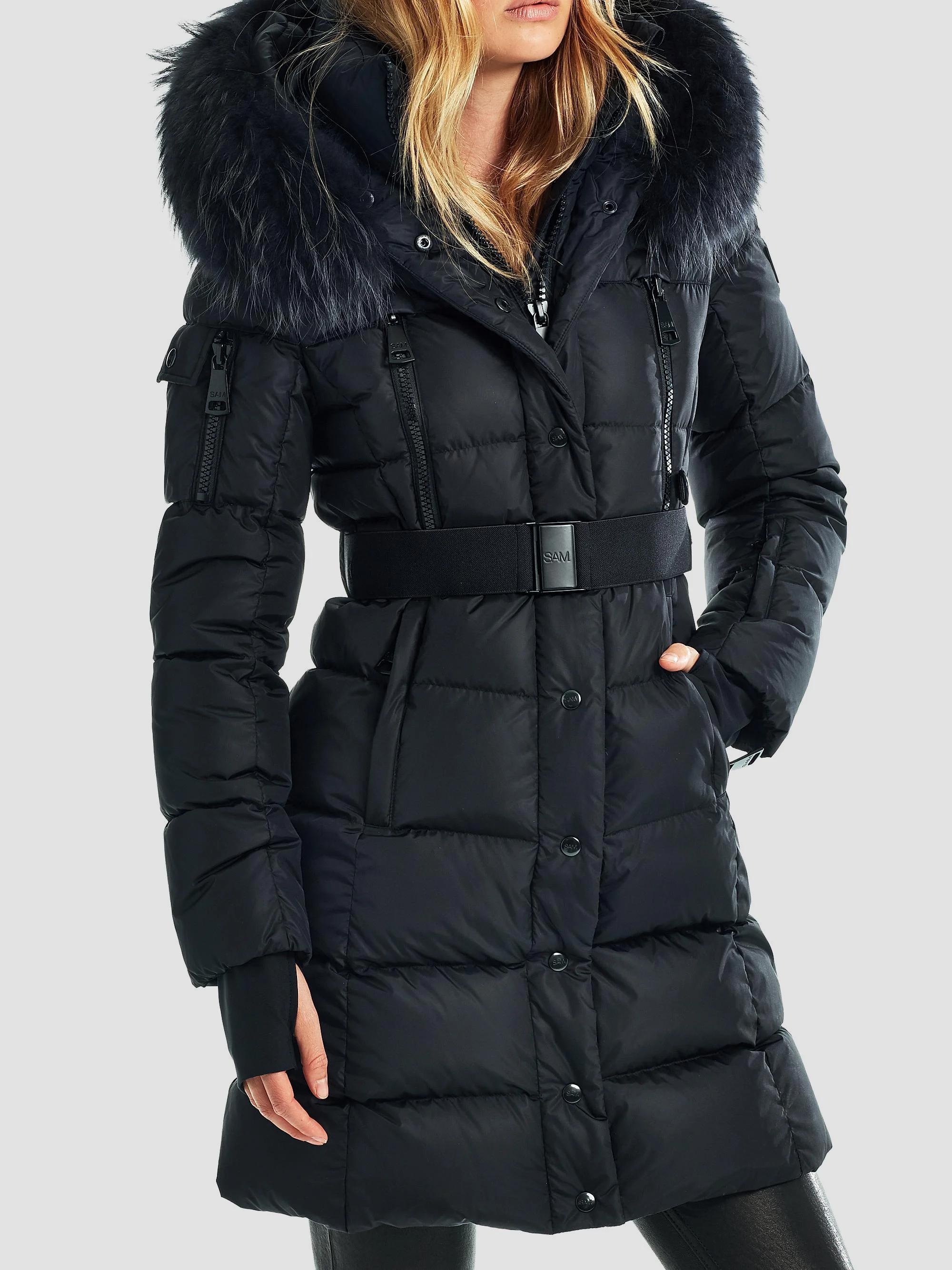 SAM. Infinity Shearling-Trimmed Hood Down Jacket | Saks Fifth Avenue