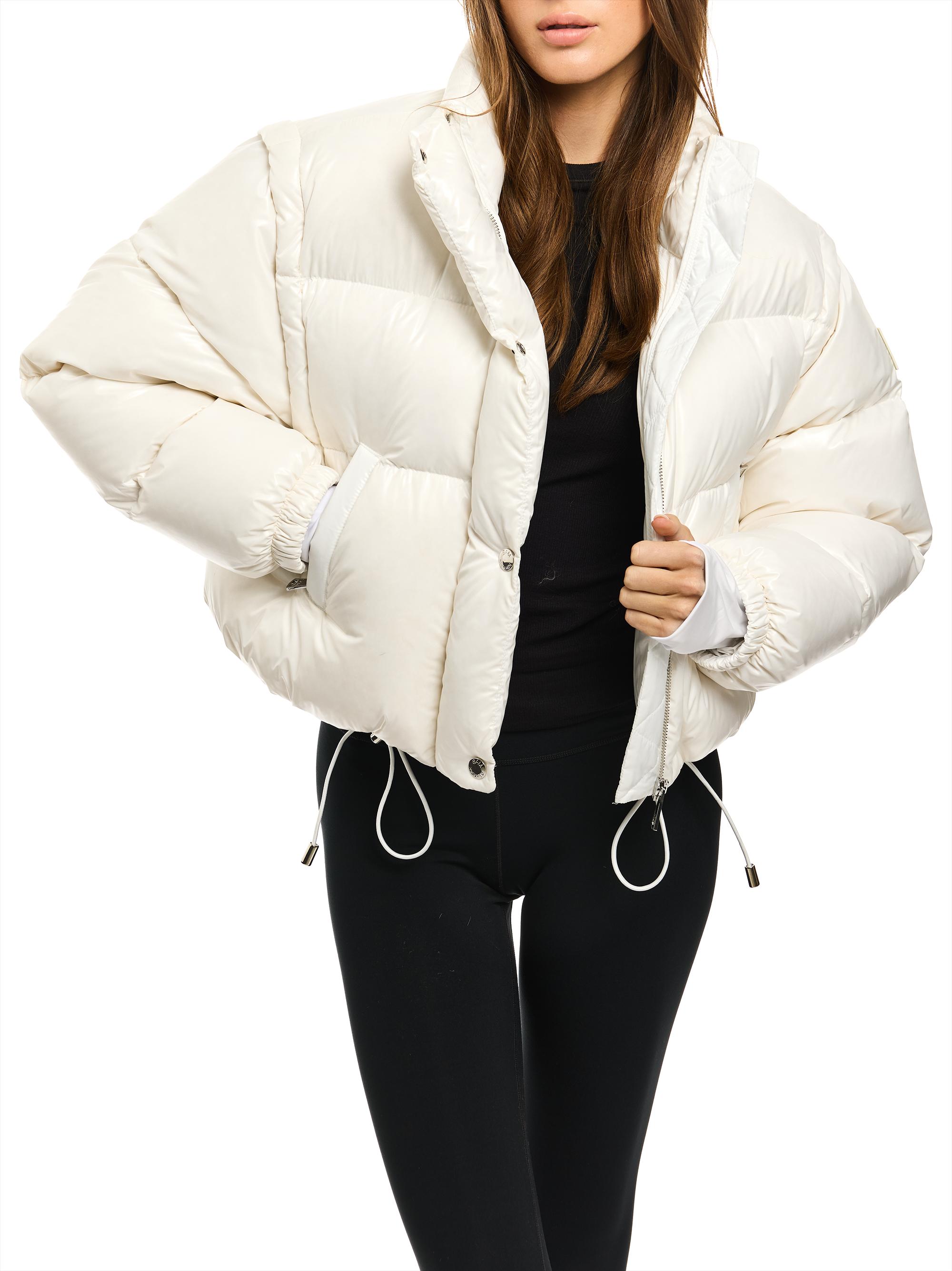 SAM. Women's Cleo Convertible Down Jacket - Marshmallow | Thumbnail 4