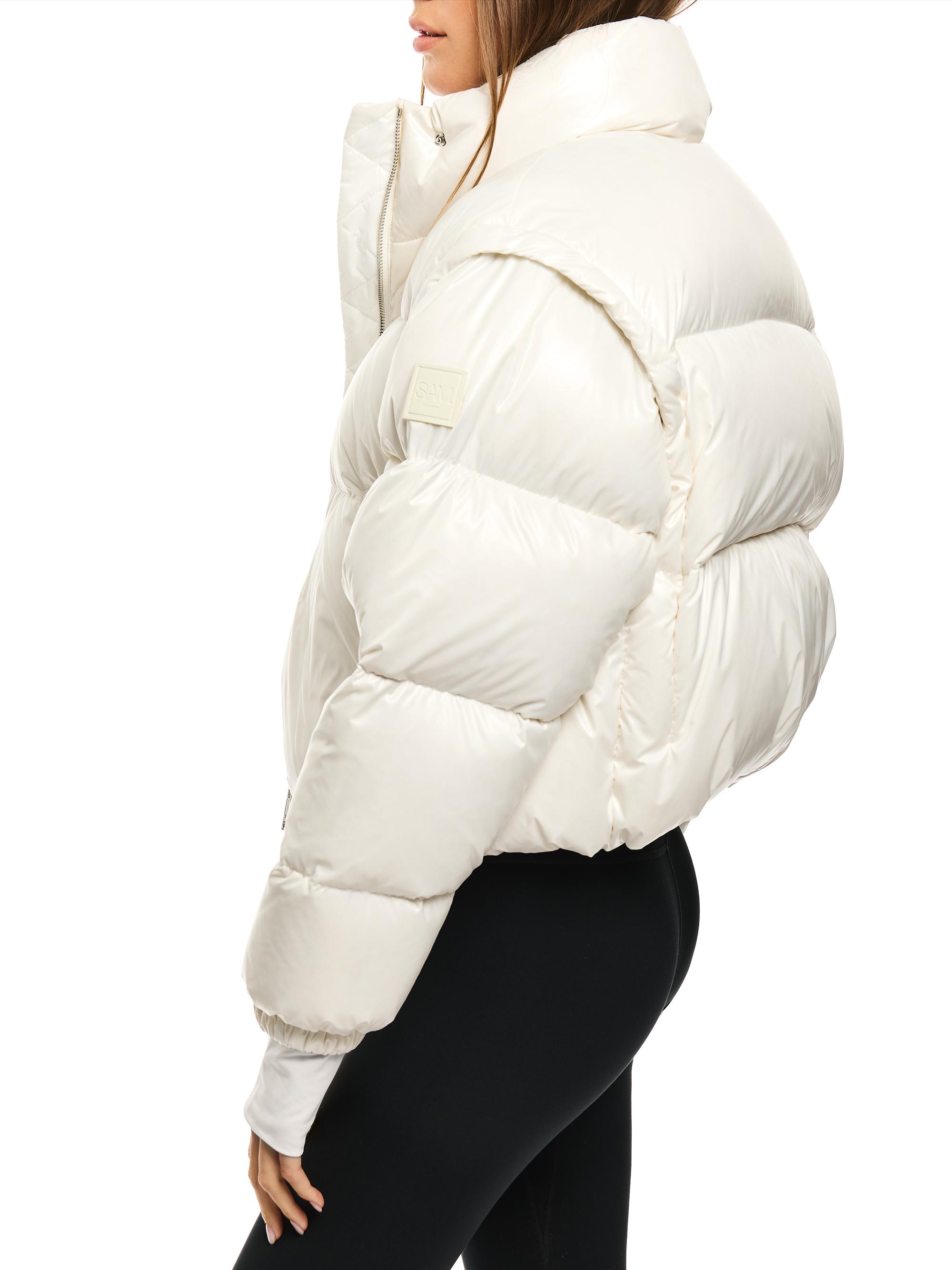 SAM. Women's Cleo Convertible Down Jacket - Marshmallow | Thumbnail 6