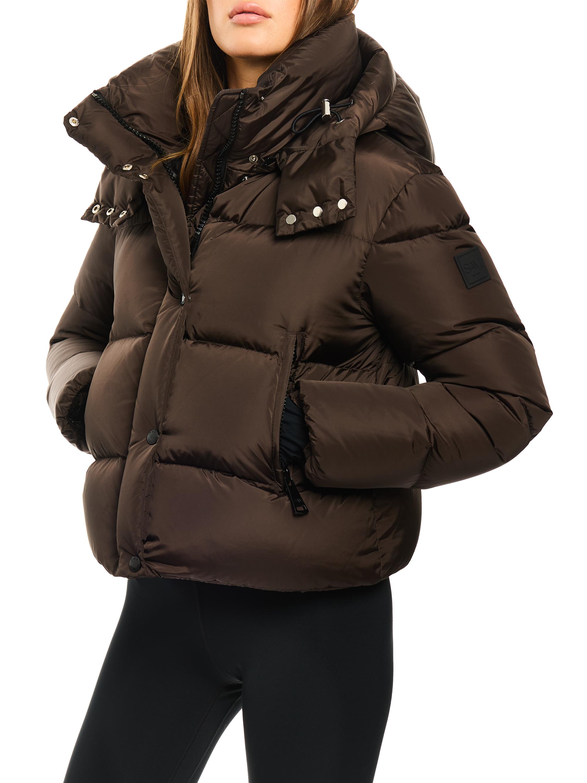 ジャケット・アウター   / short puffer down jacket ZCSIA Women's Winter Long Sleeve Full Zipper Oversized Baggy