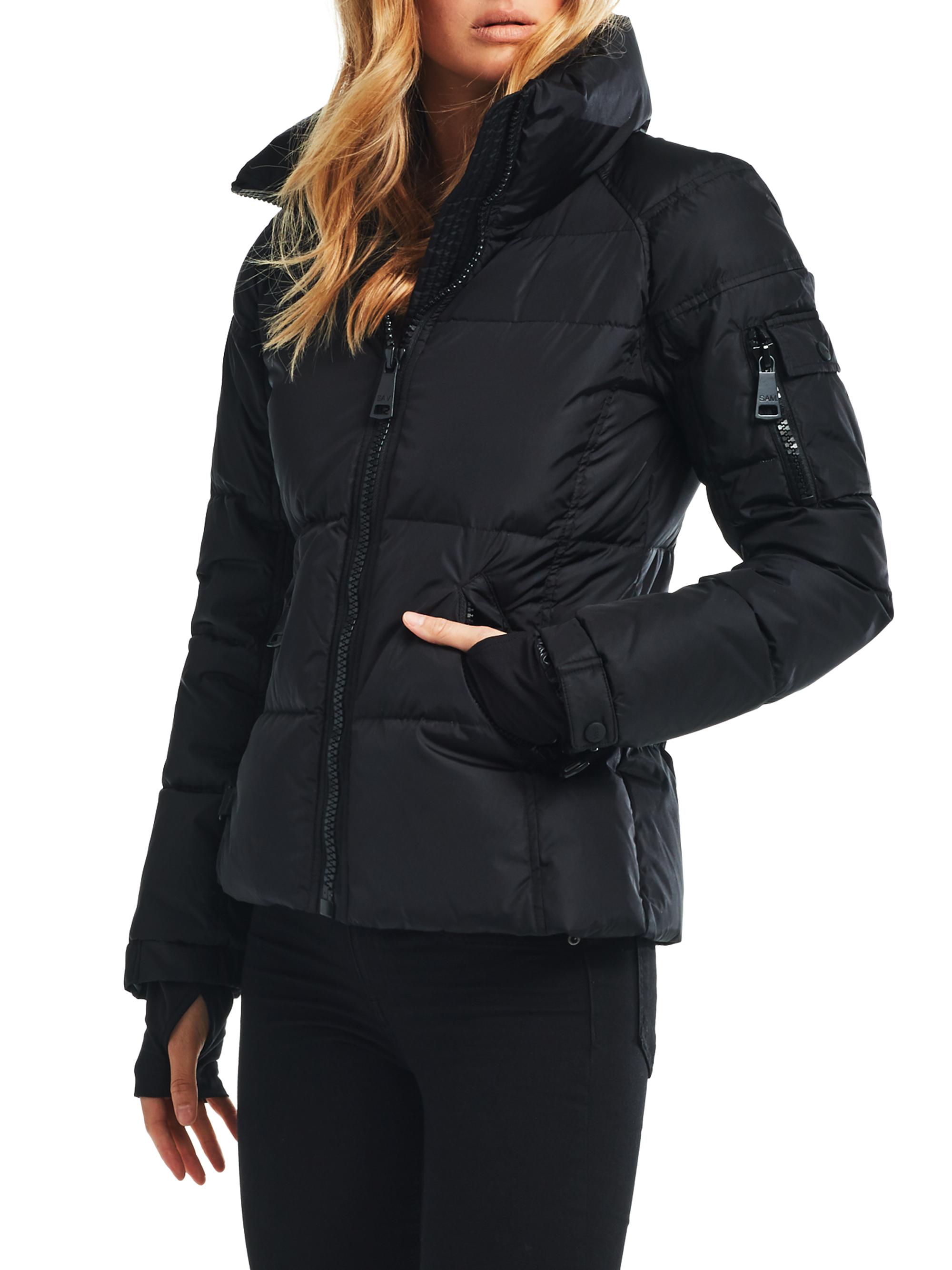 SAM. Women's Freestyle Zip Puffer Jacket - Matte Black