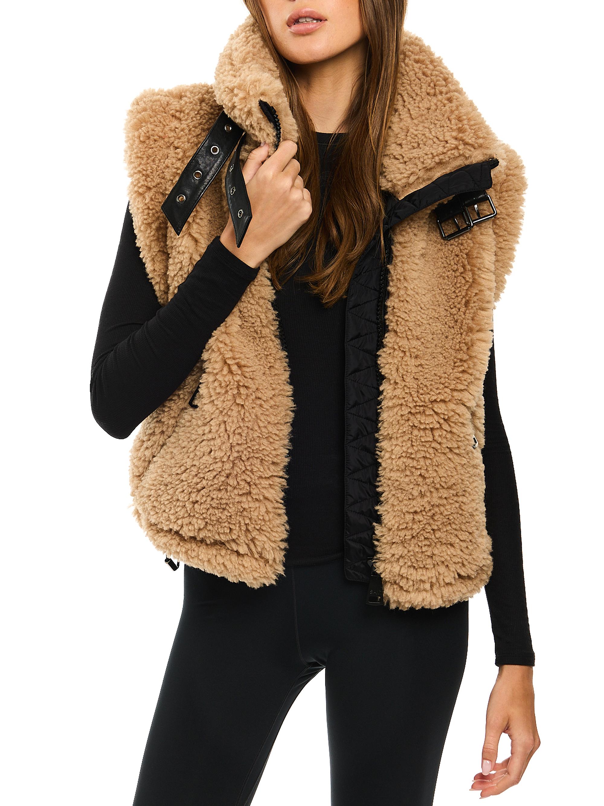 SAM. Sherpa Zip-Front Vest | Saks Fifth Avenue