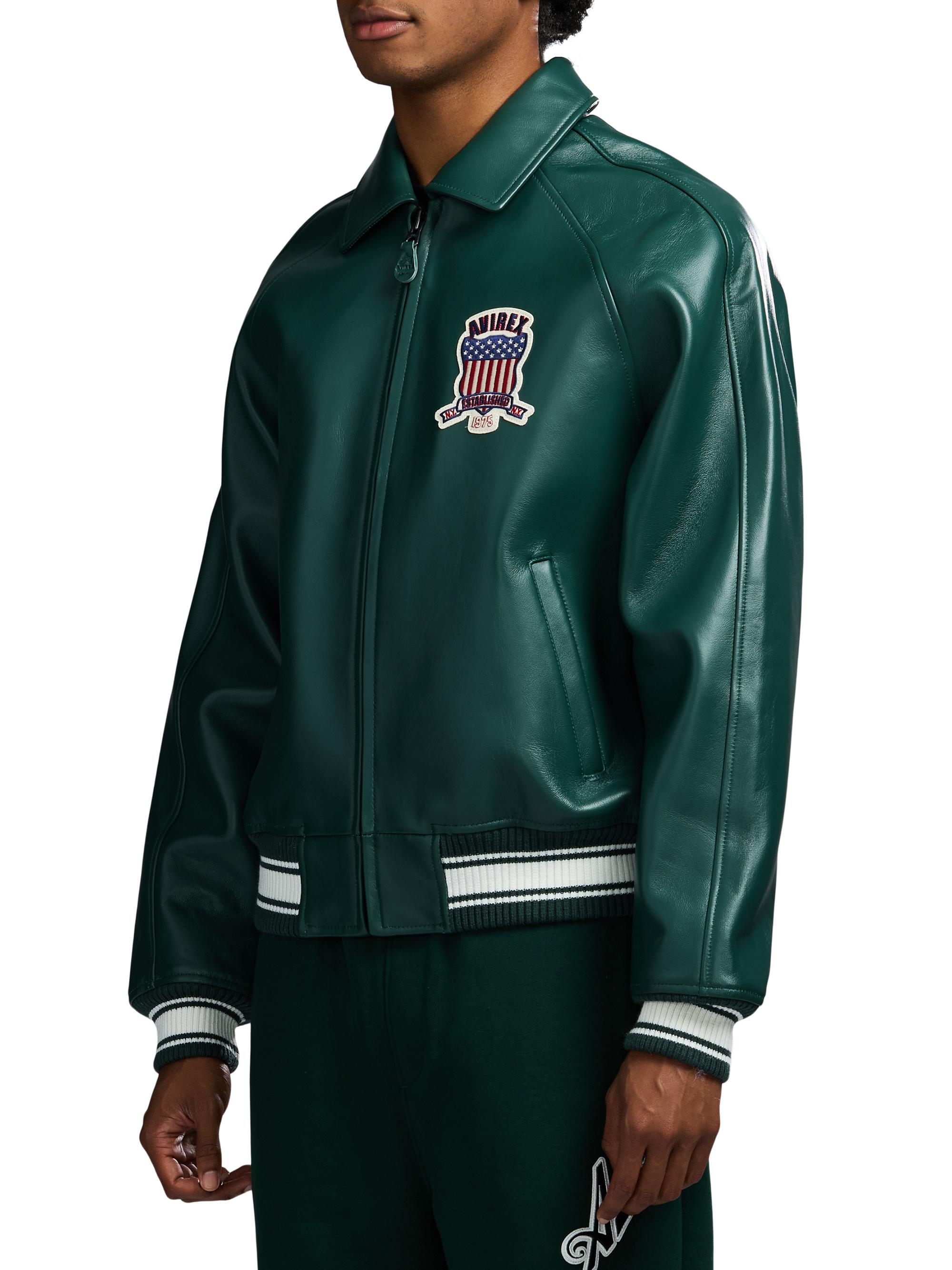 Avirex Fashion Icon Leather Bomber Jacket | Saks Fifth Avenue