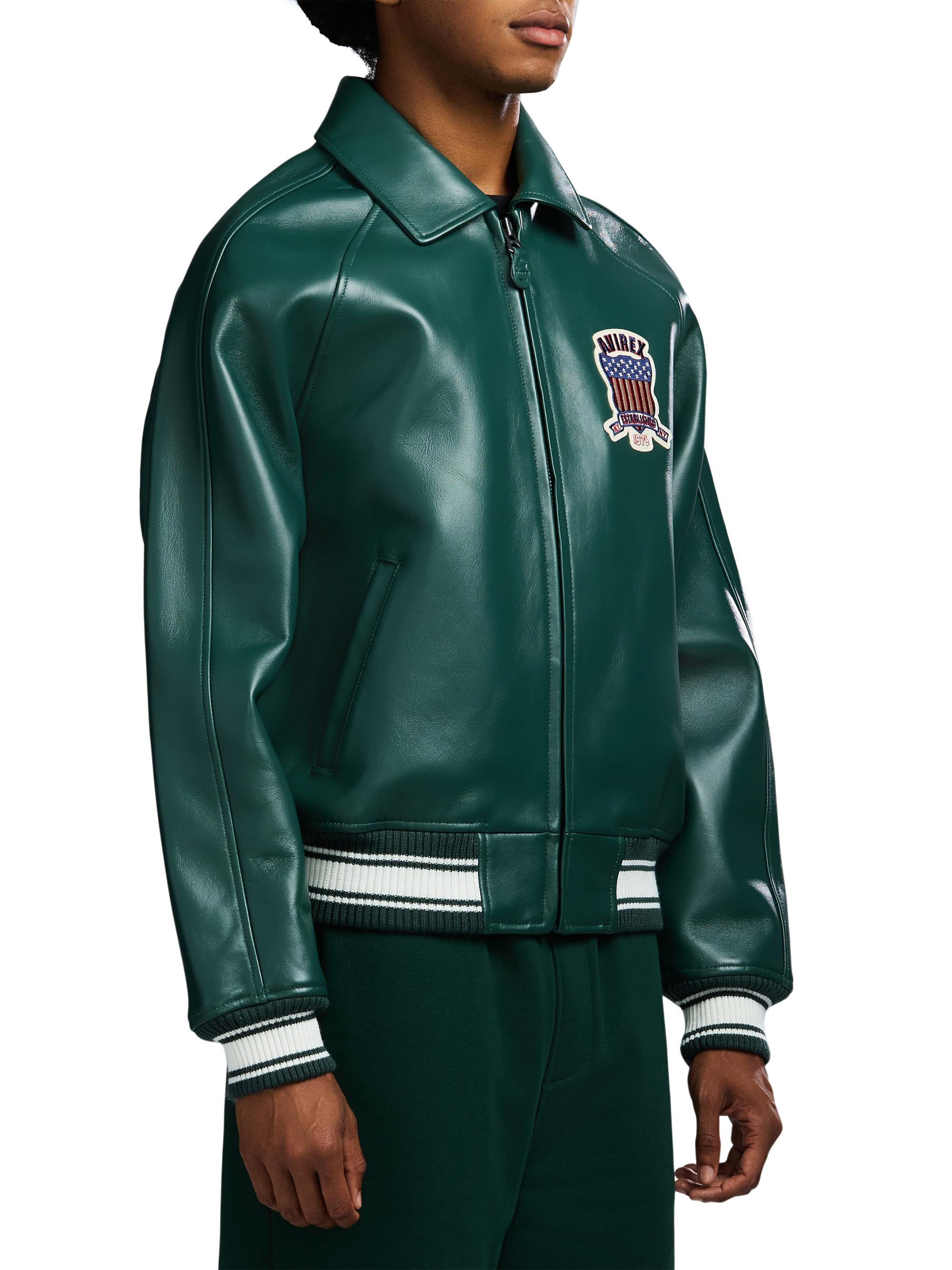 Avirex Fashion Icon Leather Bomber Jacket | Saks Fifth Avenue