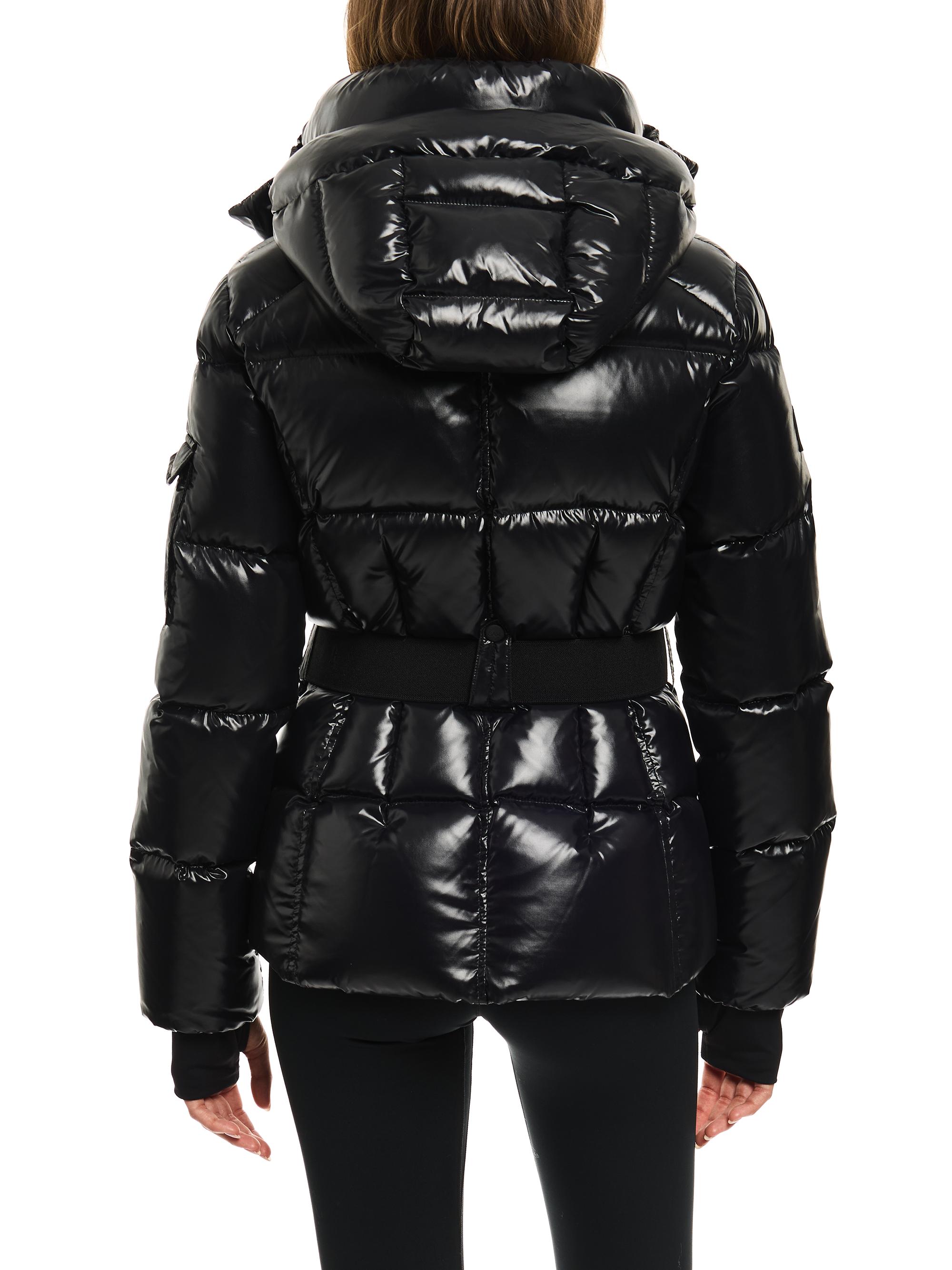 スズランデイジーリン for フォクシー ダウンベスト ベロア　ブラック SAM. Rikki Glossy Down Jacket | Saks Fifth Avenue