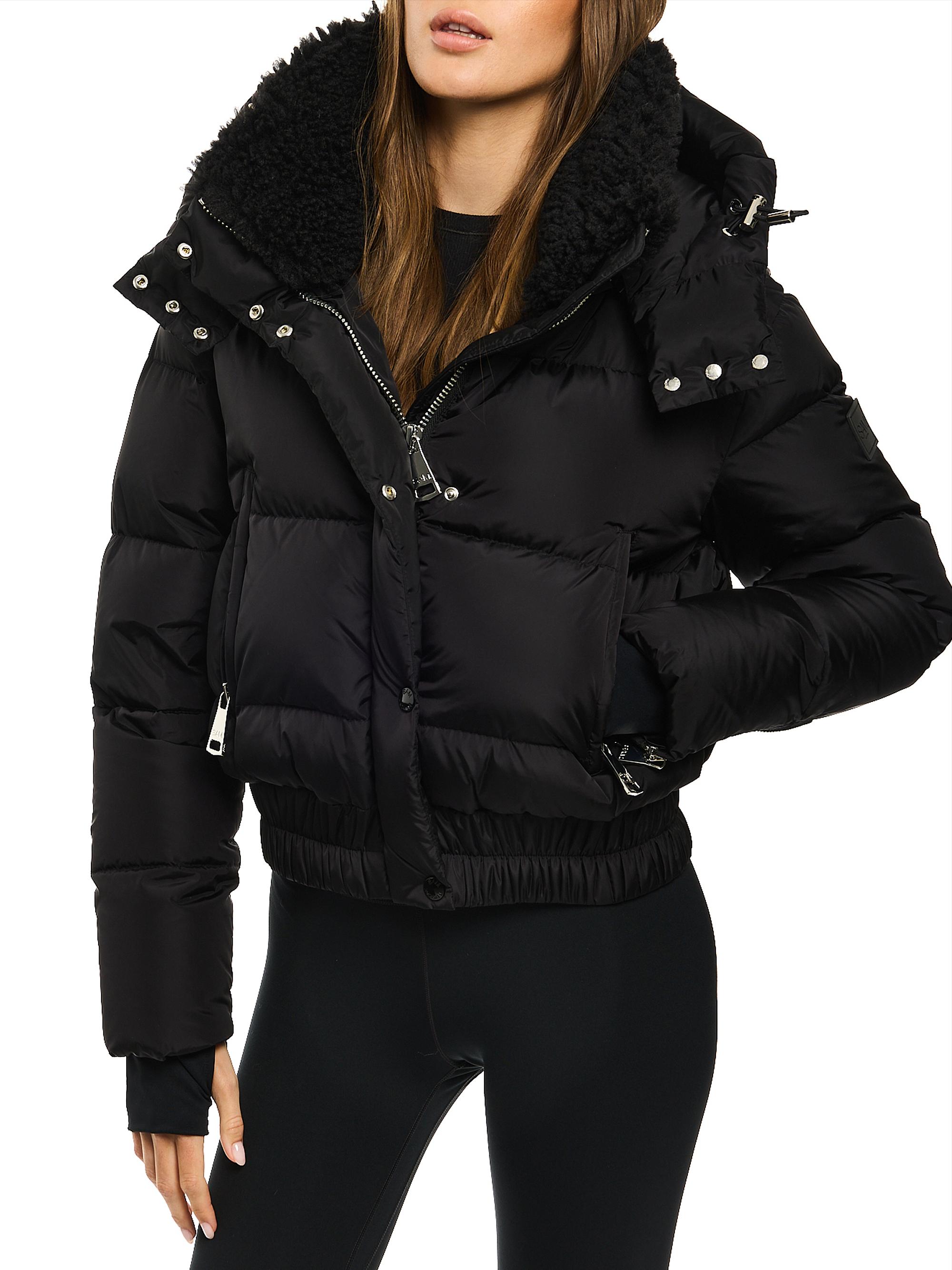 SAM. Women's Tyler Down Bomber Jacket - Matte Black