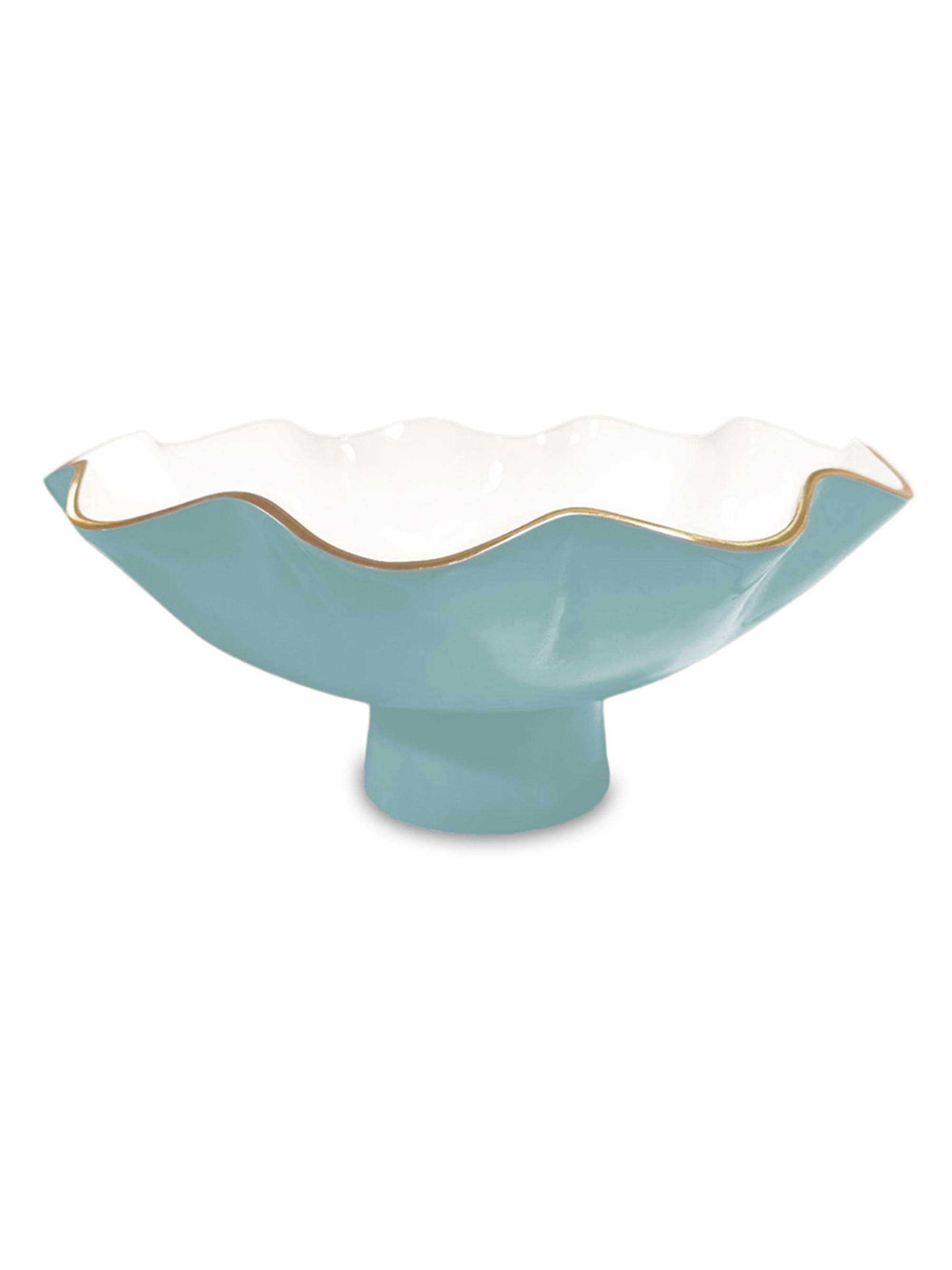 Beatriz Ball Encanto Carola Small Pedestal Bowl - Turquoise Small