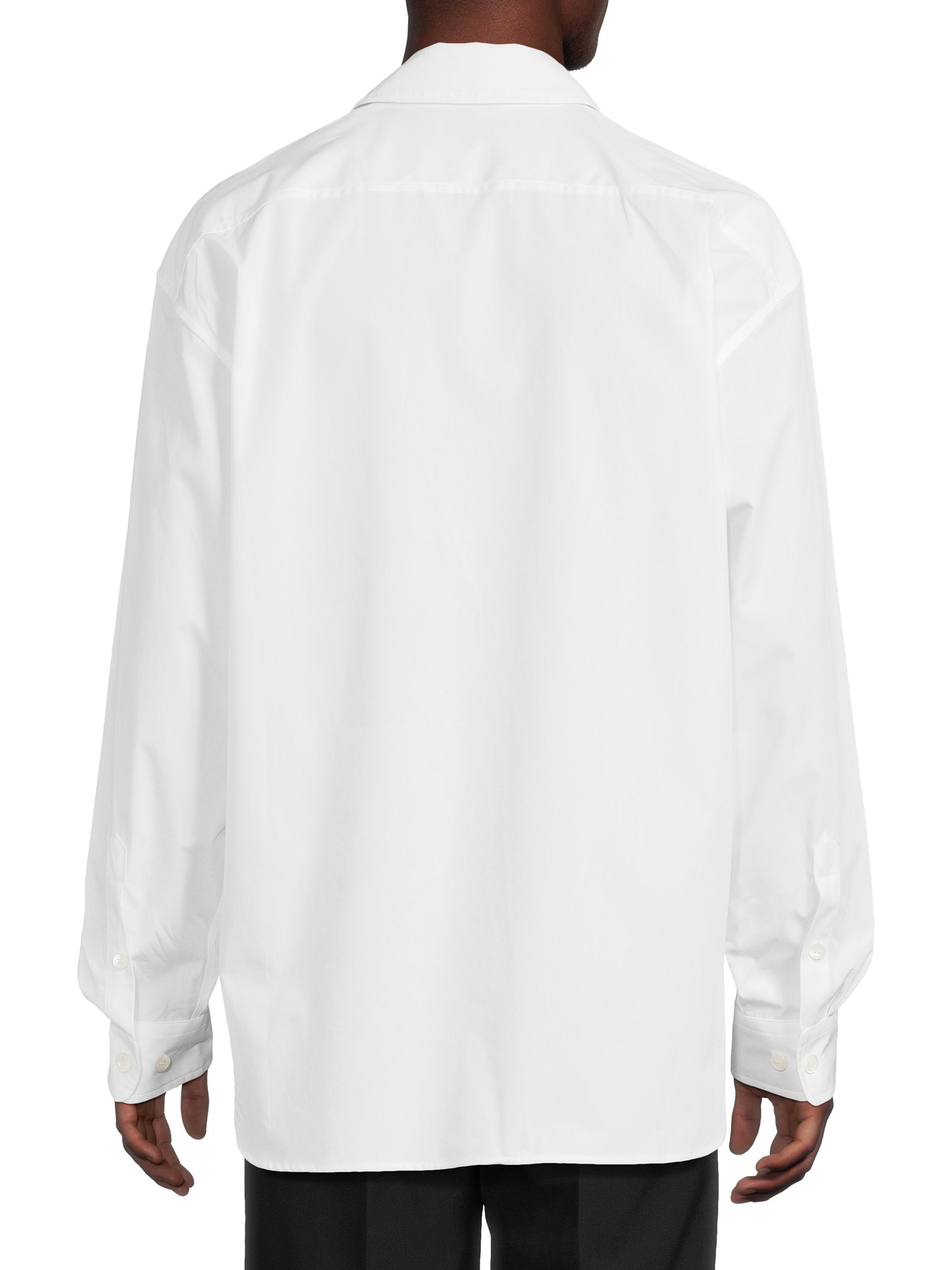 Dries Van Noten Zip-Front Cotton Shirt | Saks Fifth Avenue