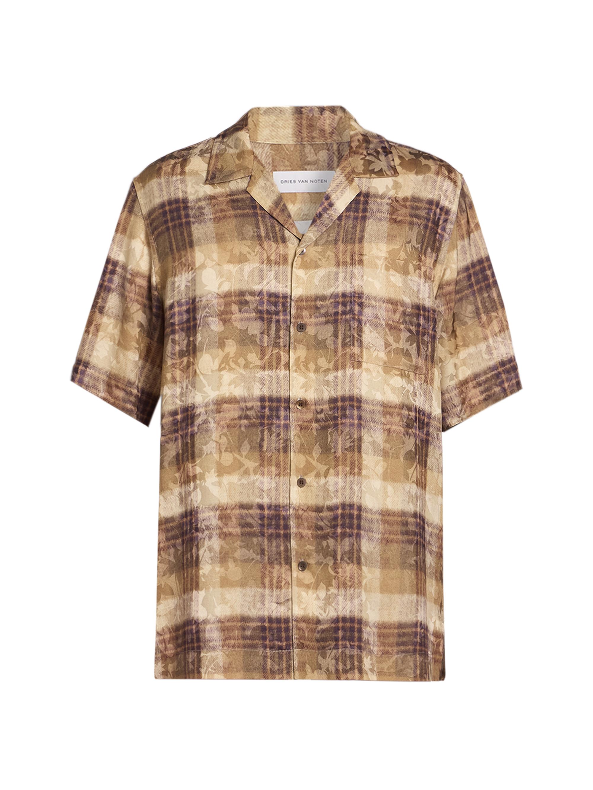 Dries Van Noten Men's Carltone Printed Shirt - Tan