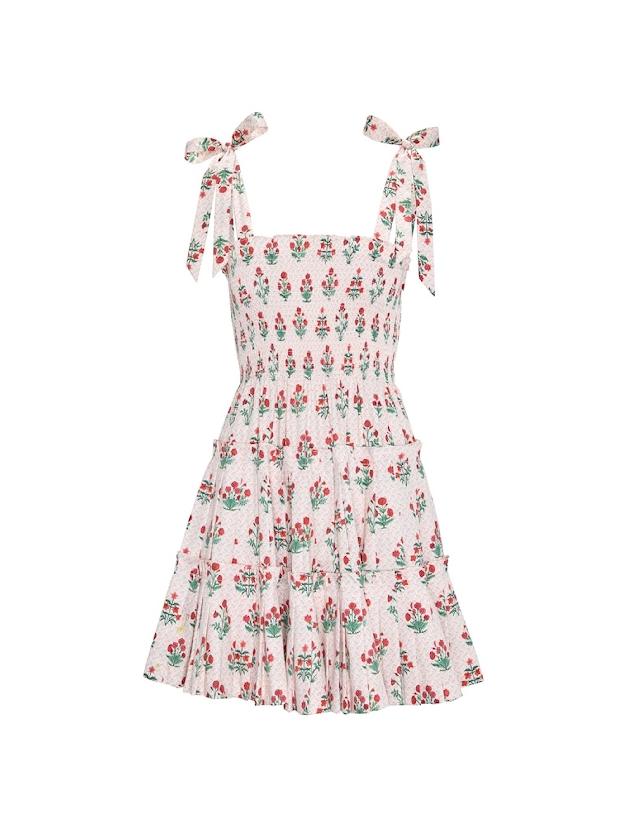Hill House Home Women's The Ribbon Charlotte Nap Dress - Poppy Block Print