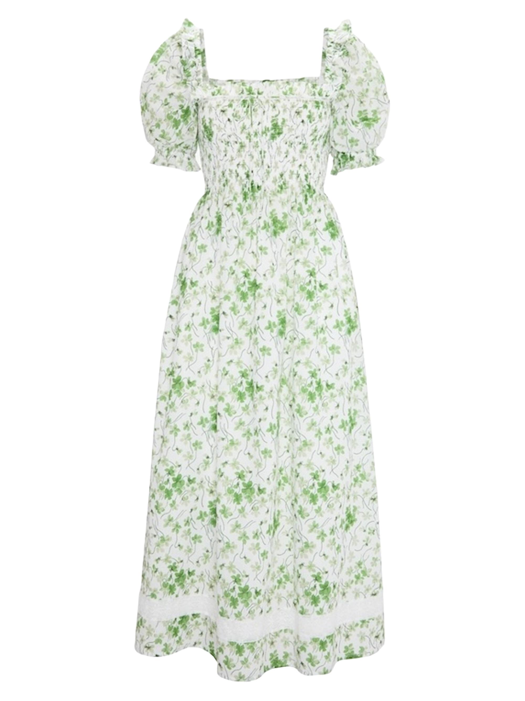 Hill House Home Women's The Scarlett Nap Dress - Green Sweet Peas
