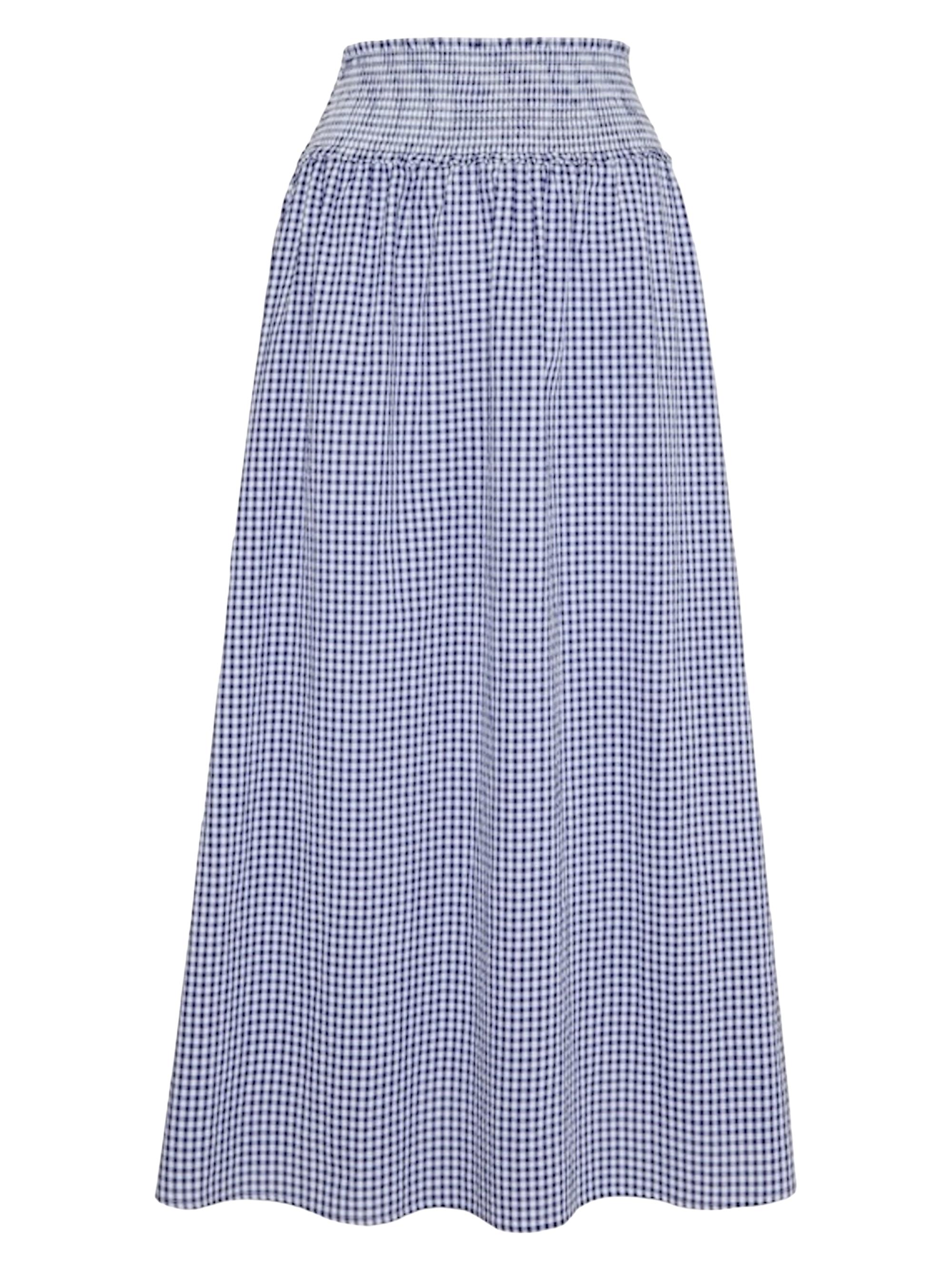 Hill House Home Women's The Delphine Nap Skirt - Navy Gingham