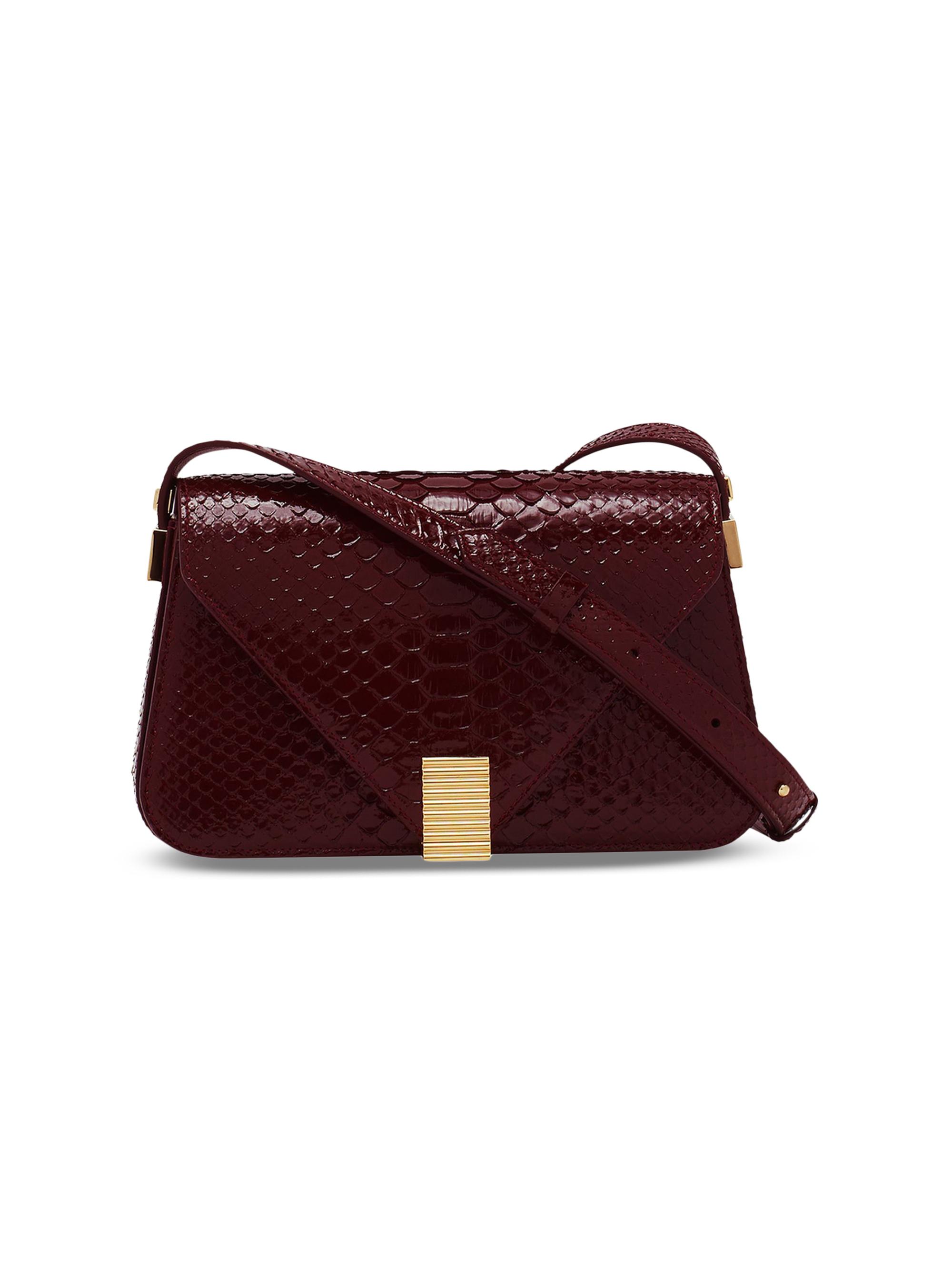 Lanvin Women's Concerto Arpege Python Bag - Bourgogne