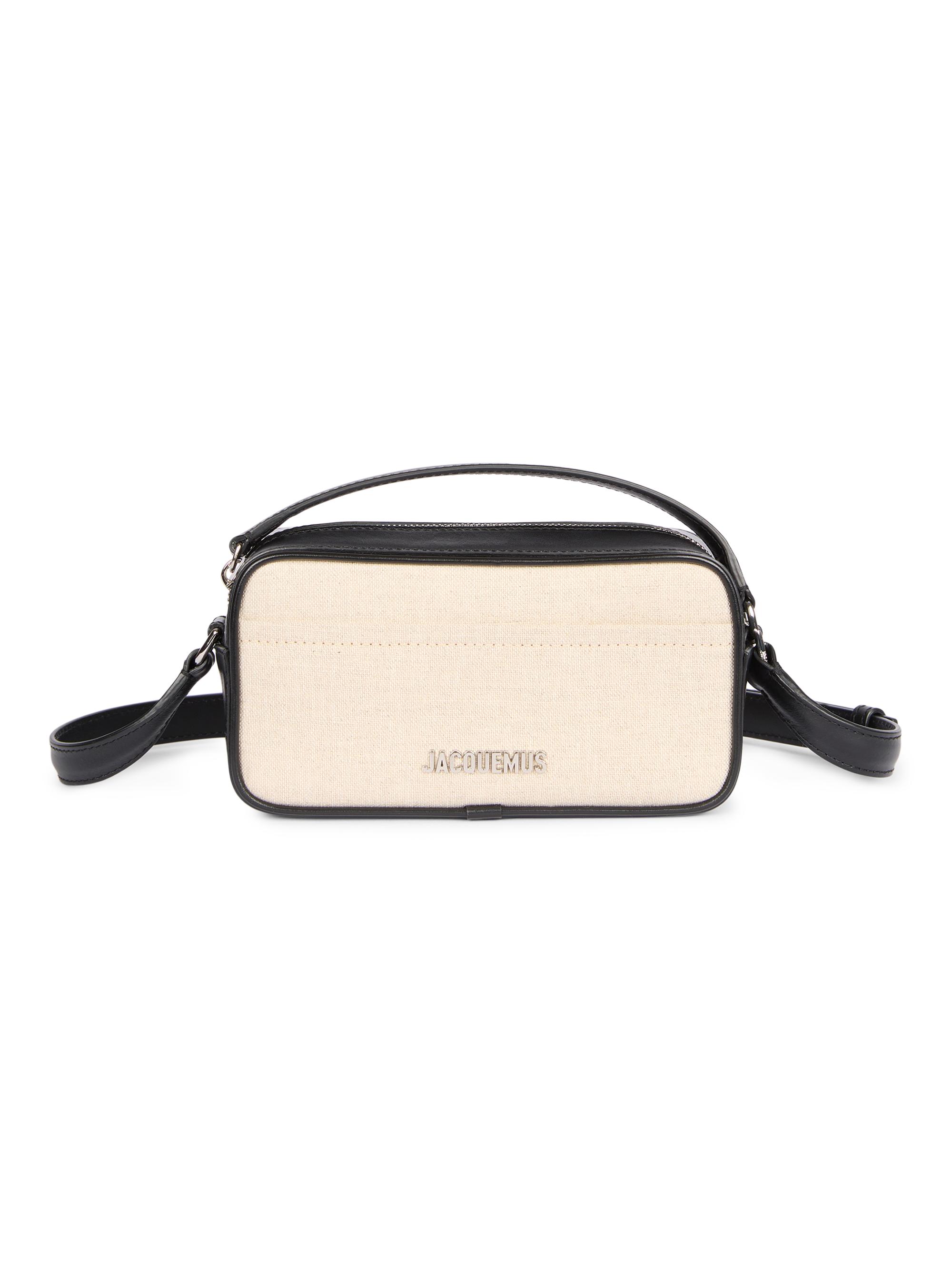 Jacquemus Men's Le Baneto Crossbody Bag - Light Greige Black