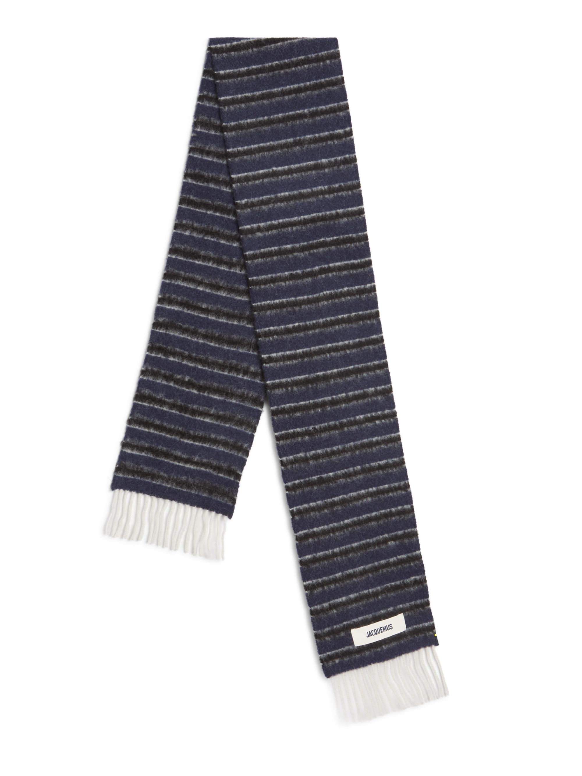 Marni Striped Logo Wool-Blend Scarf | Saks Fifth Avenue