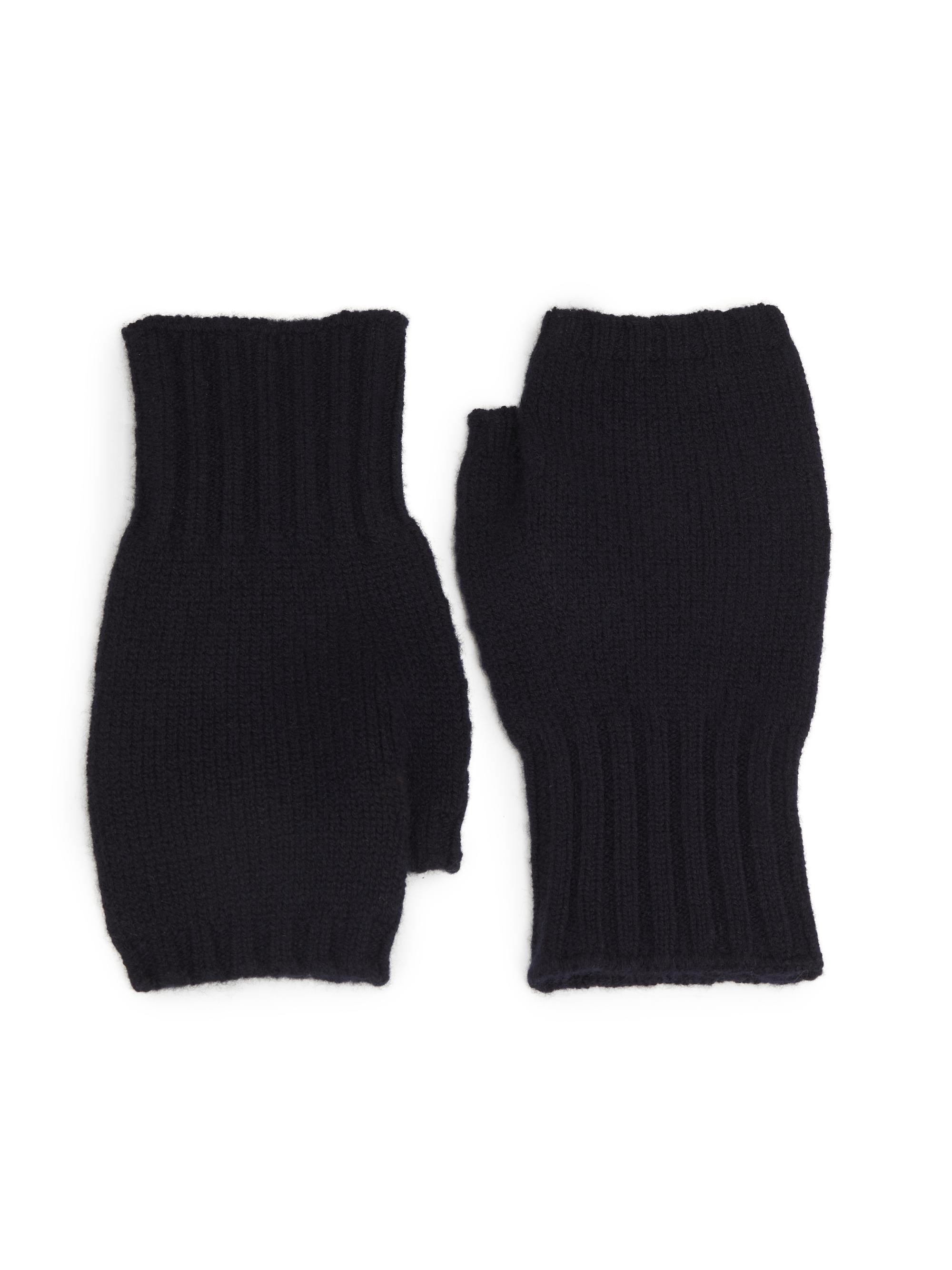 Vince Men's Stretch-Cashmere Fingerless Gloves - Dark Blue