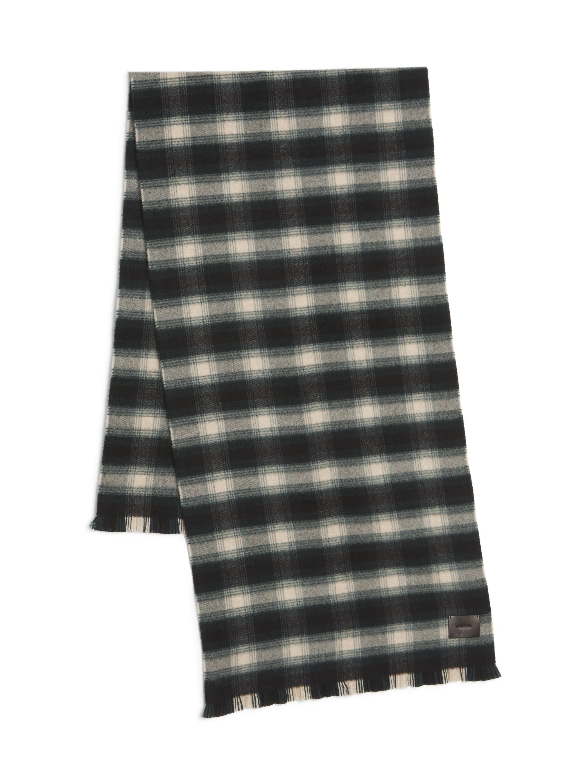 Vince Men's Double-Face Wool Scarf - Black White