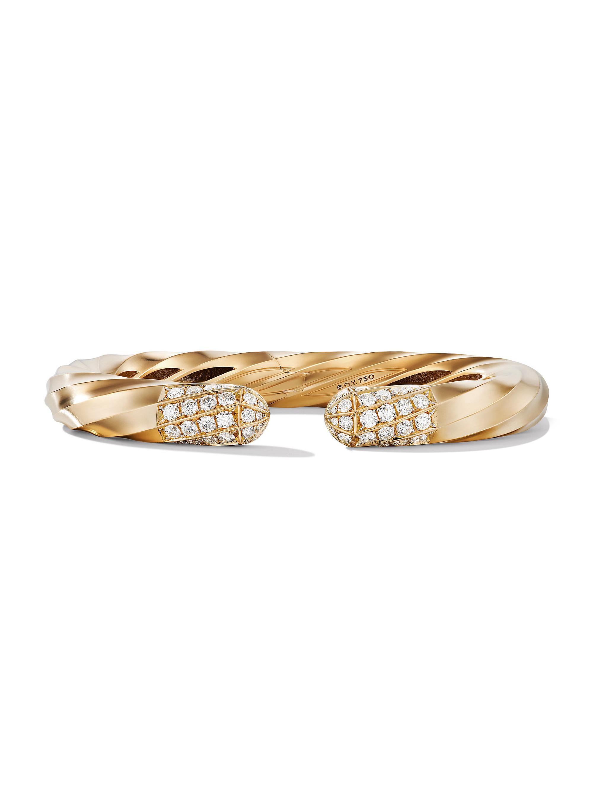 David Yurman Women's Cable Edge Bracelet in 18K Yellow Gold - Gold