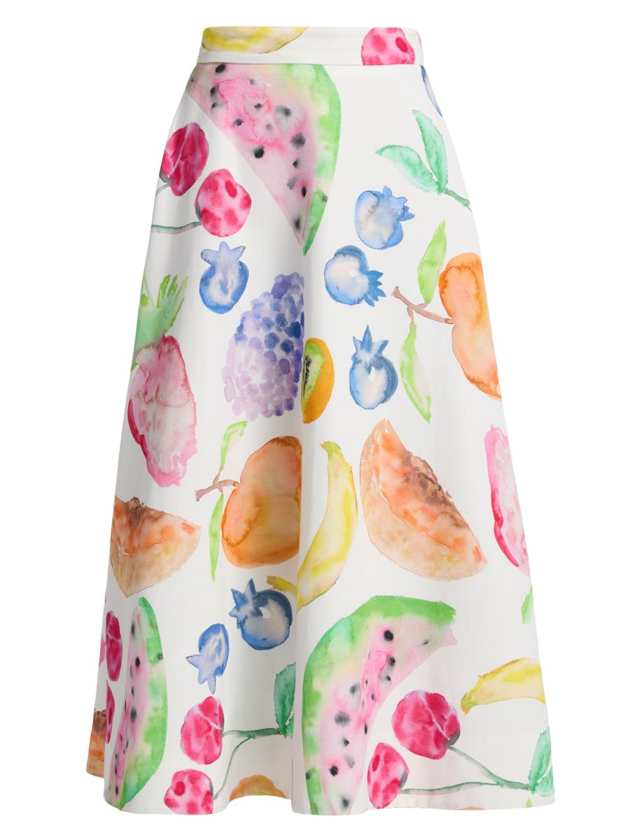 Rosie Assoulin Women's A-line Midi-skirt In Multi