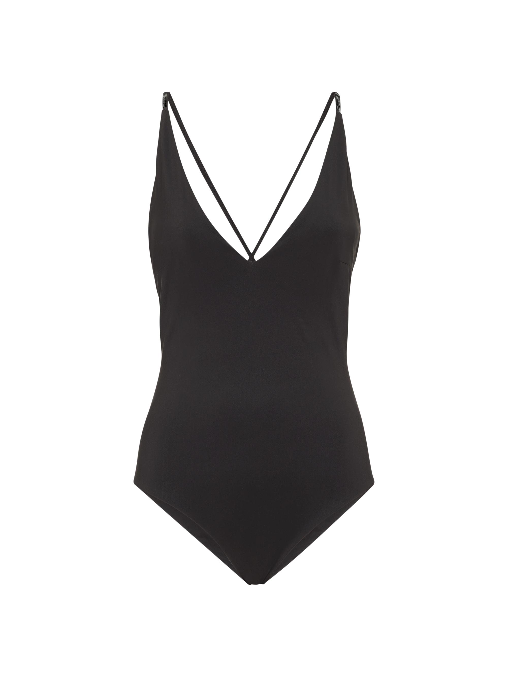 Brunello Cucinelli Women's Techno Jersey Bathing Suit with Precious Straps - Blue