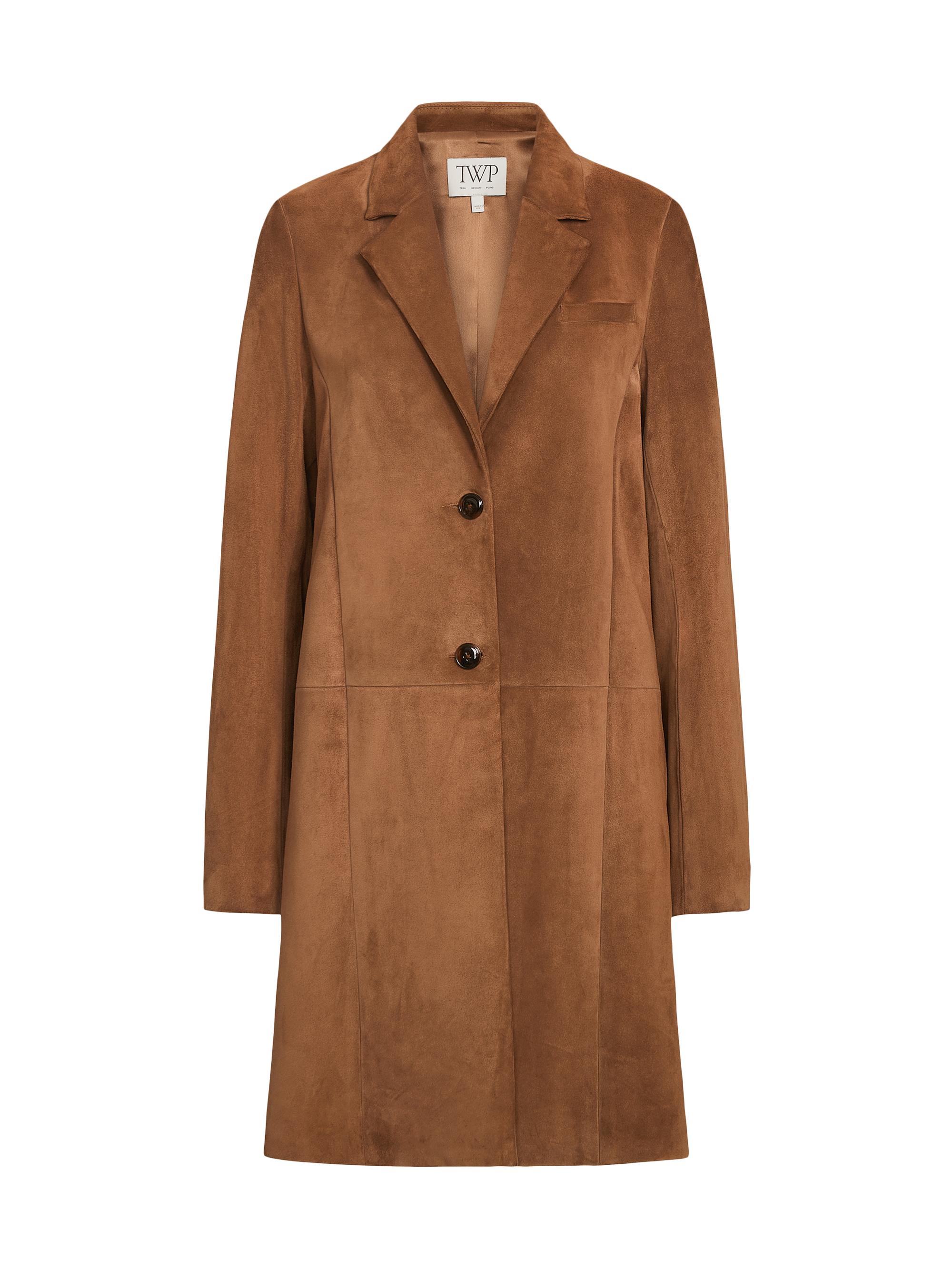 TWP Easy Suede Car Coat | Saks Fifth Avenue