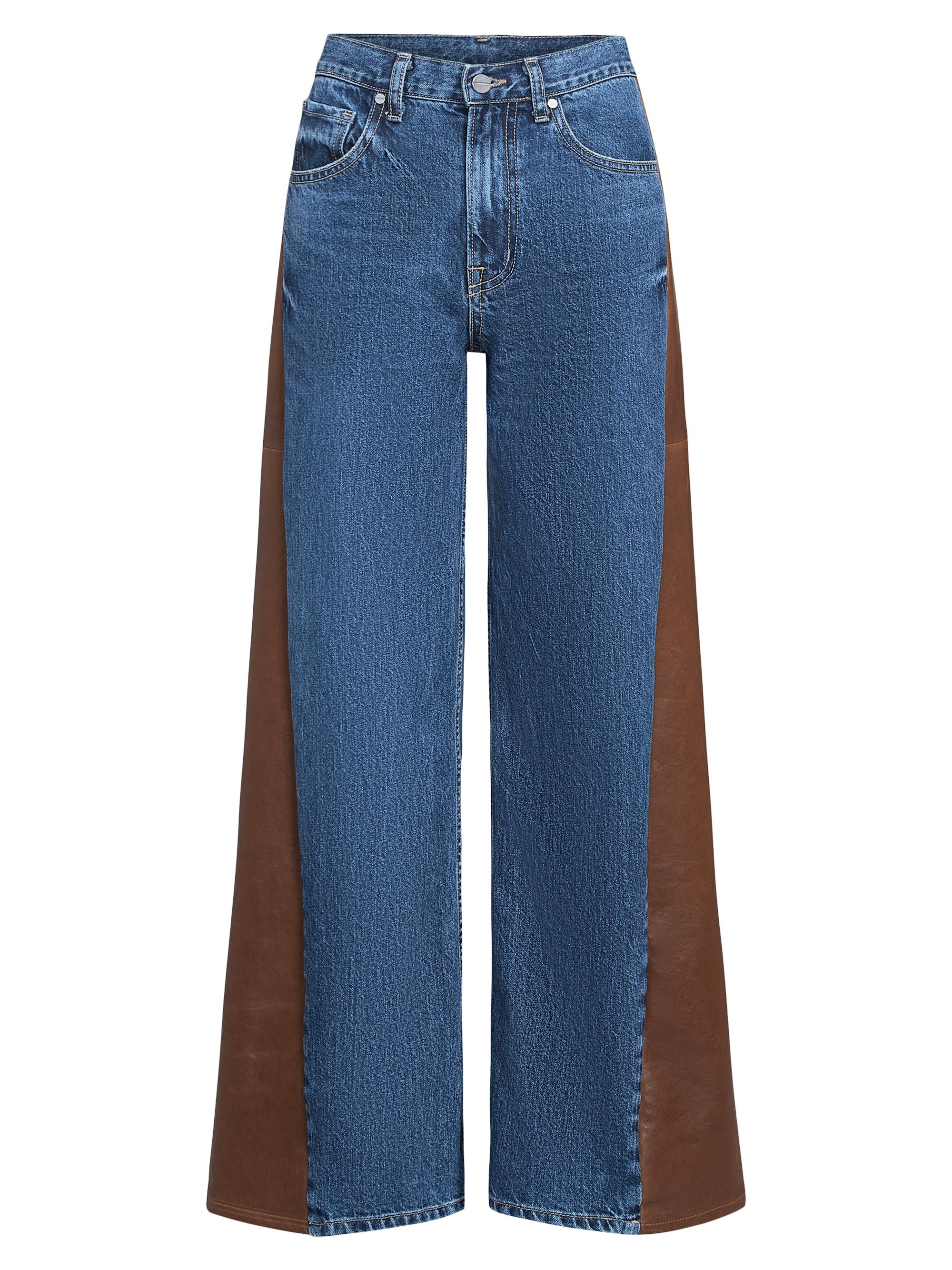 TWP Women's Ramblin Man Wide-Leg Jeans - Paris Cognac