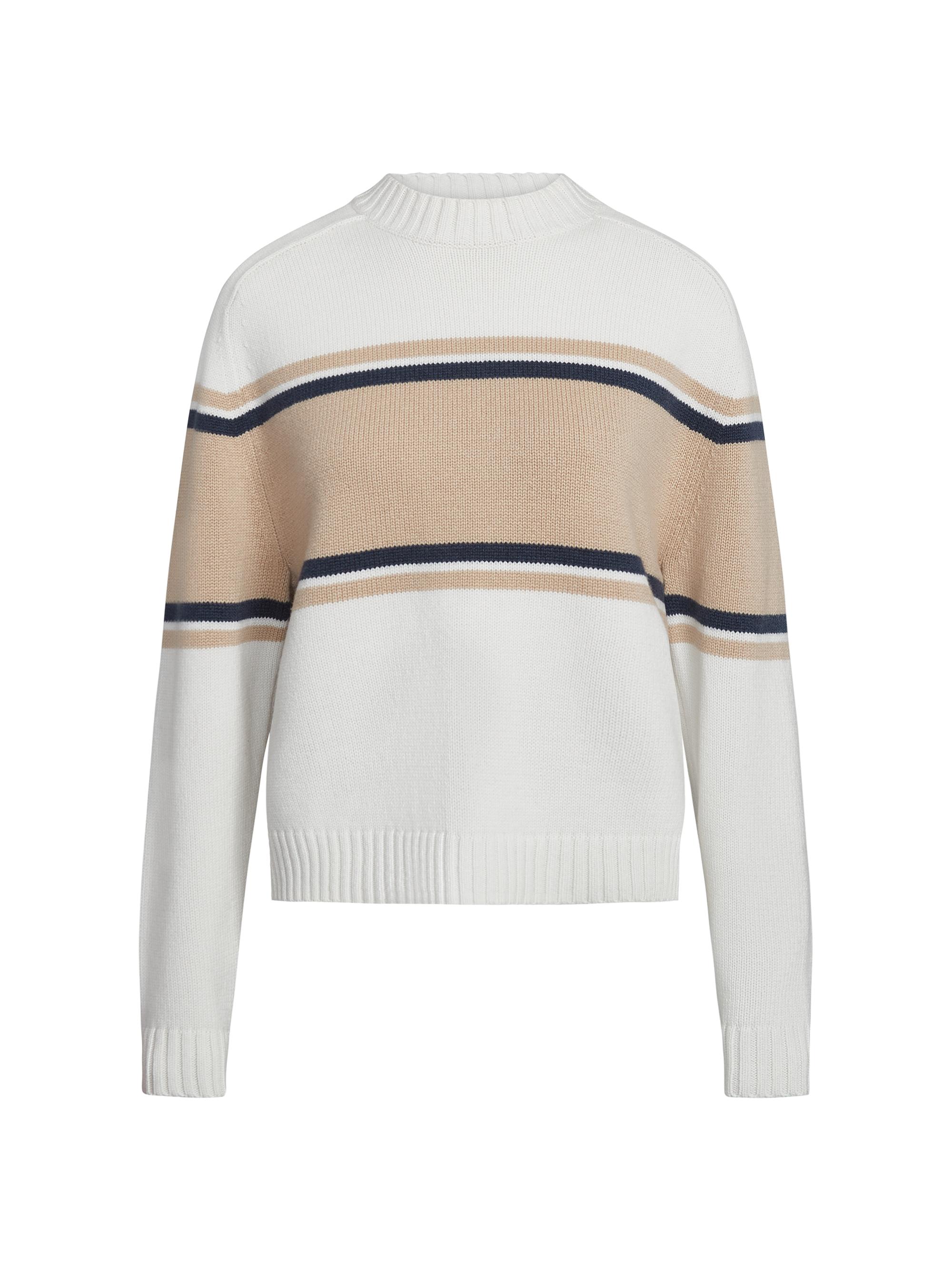 TWP Women's New Saddle Striped Cashmere Crewneck Sweater -  Multi