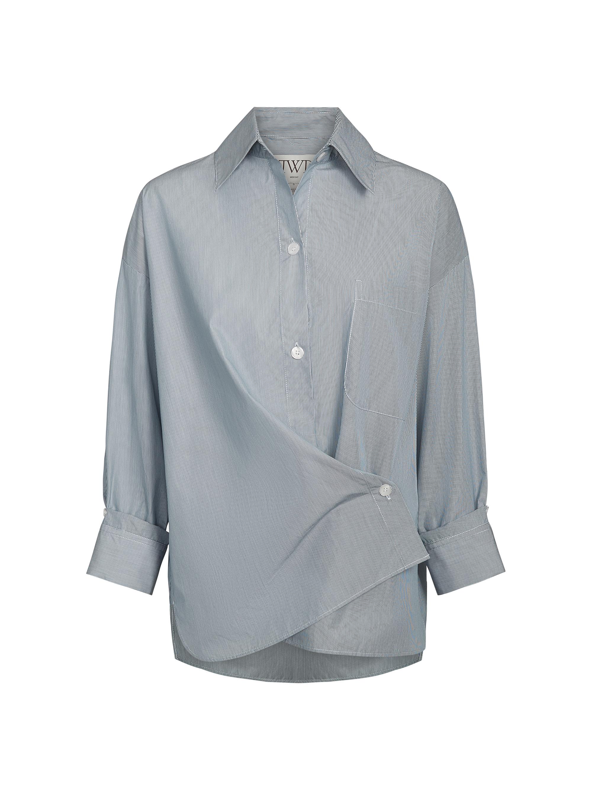 TWP Next Ex Striped Cotton-Silk Shirt | Saks Fifth Avenue