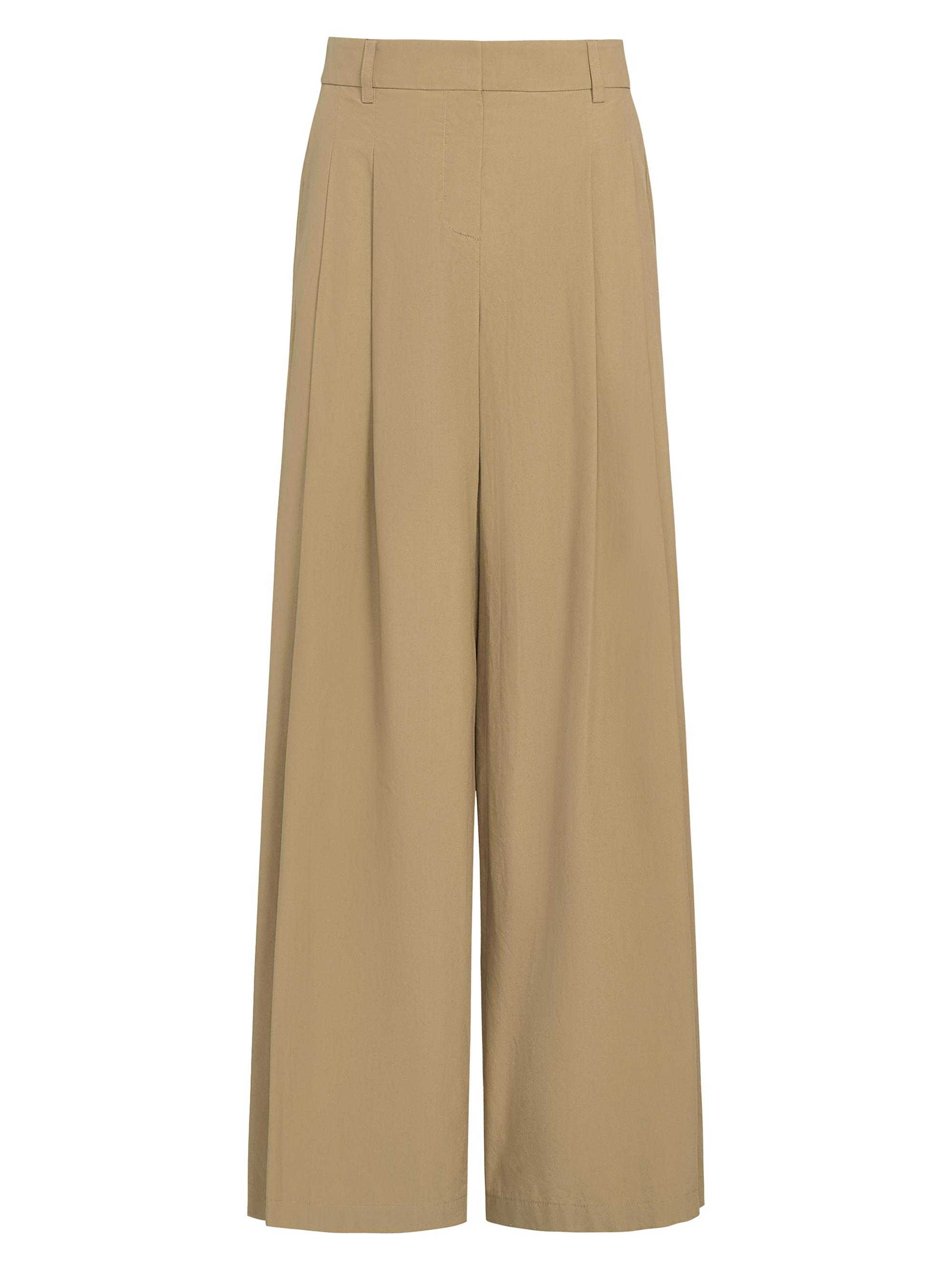 TWP Women's Next Didi Cotton Wide-Leg Pants - Kelp