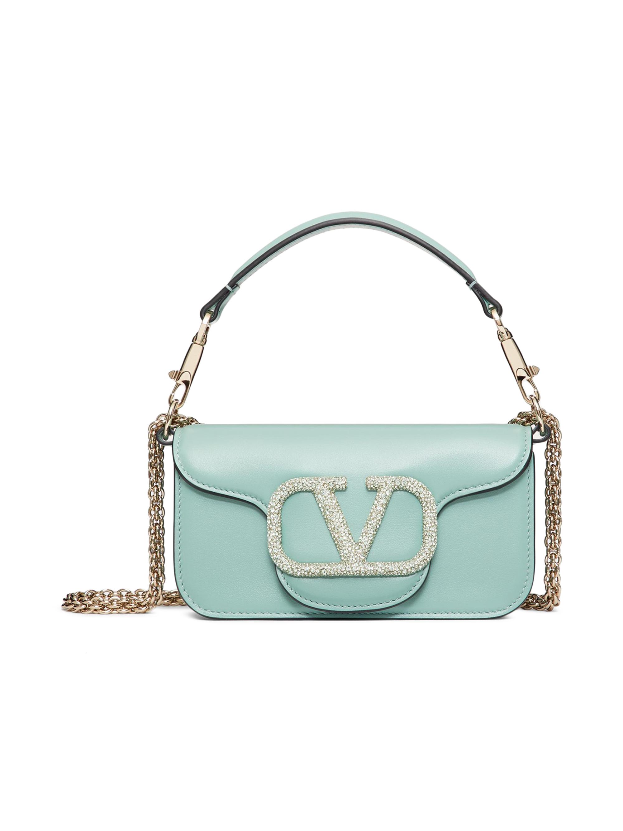 Valentino Garavani Women's Locò  Shoulder Bag with Jewel Logo - Morning Dew