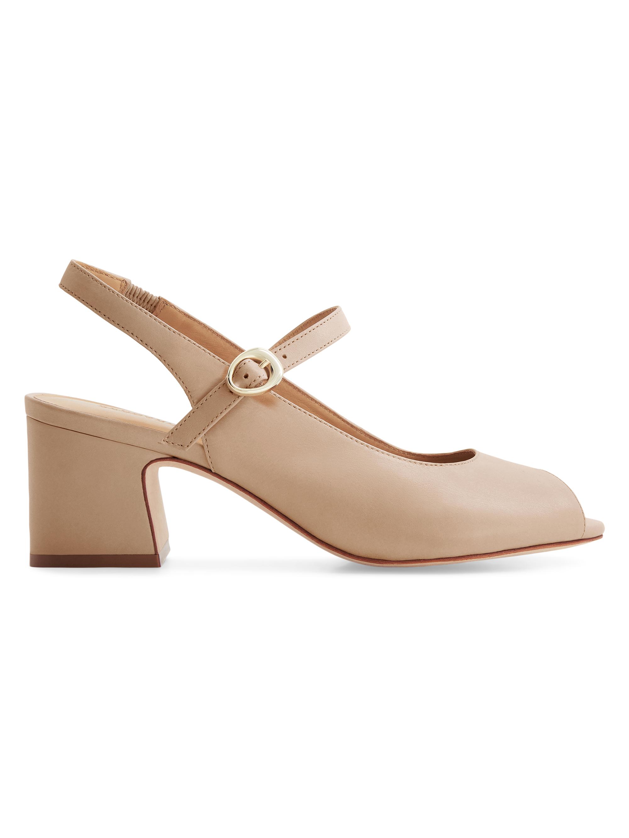 Bernardo Women's Bailen Mary Jane Peep Toe Heels - Blush