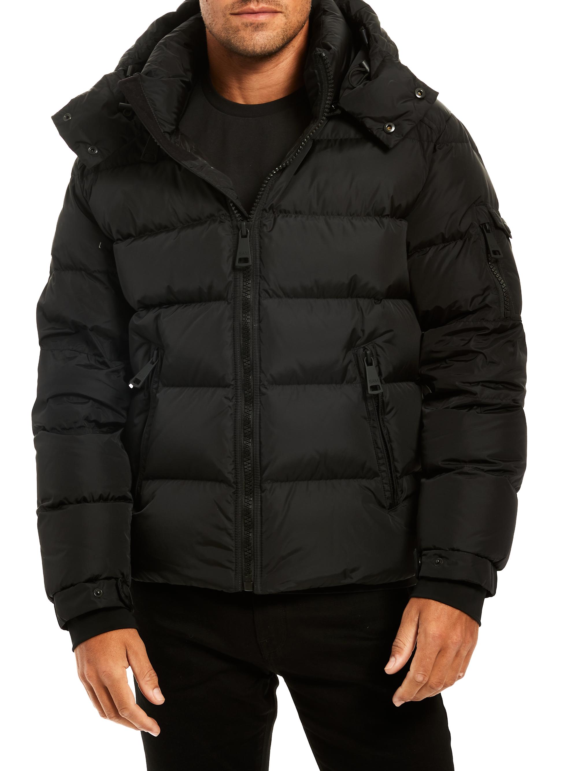 SAM. Men's Glacier Down Puffer Jacket - Black
