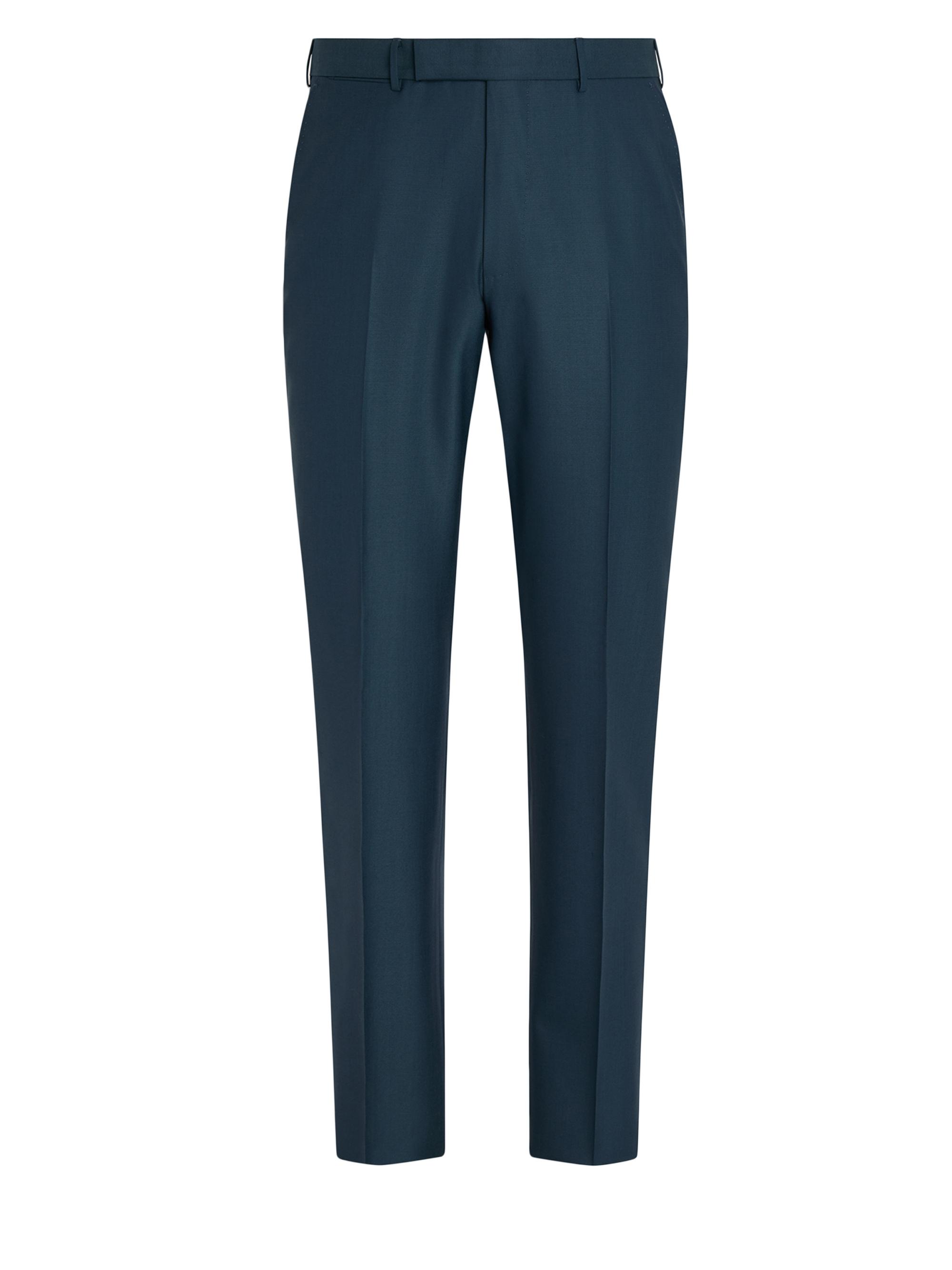 ZEGNA Men's 15milmil15 Wool Pants - Dark Teal Blue