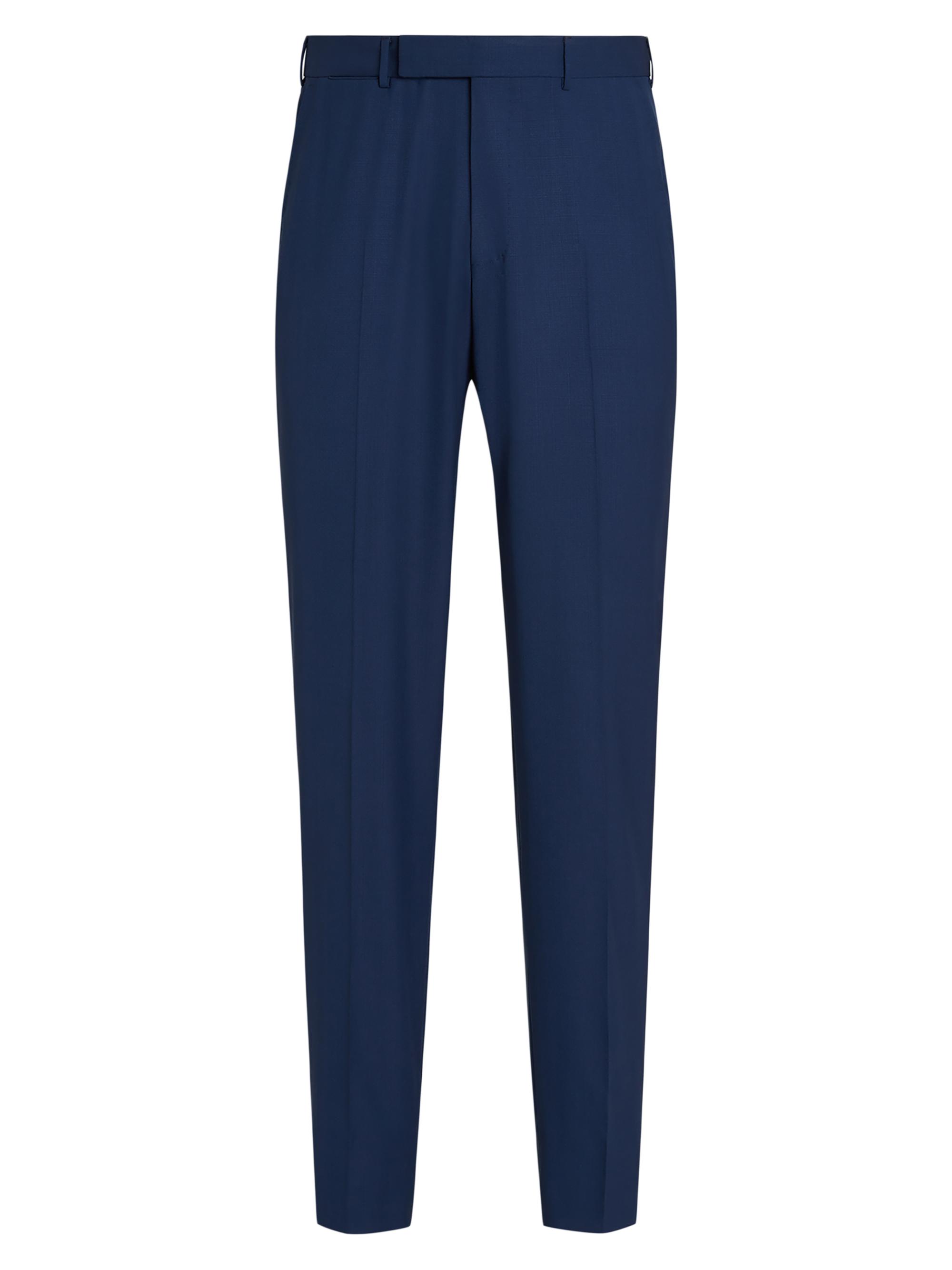 ZEGNA Men's Slim Fit Wool Pants - Utility Blue