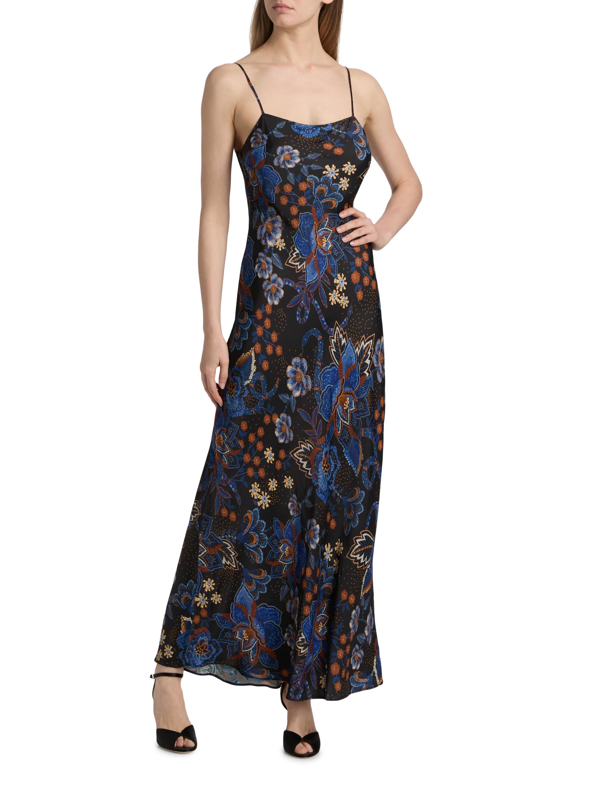 chinese dress ladies Farm Rio Black Lili Slip Maxi Dress, Lili Black / M main image 1