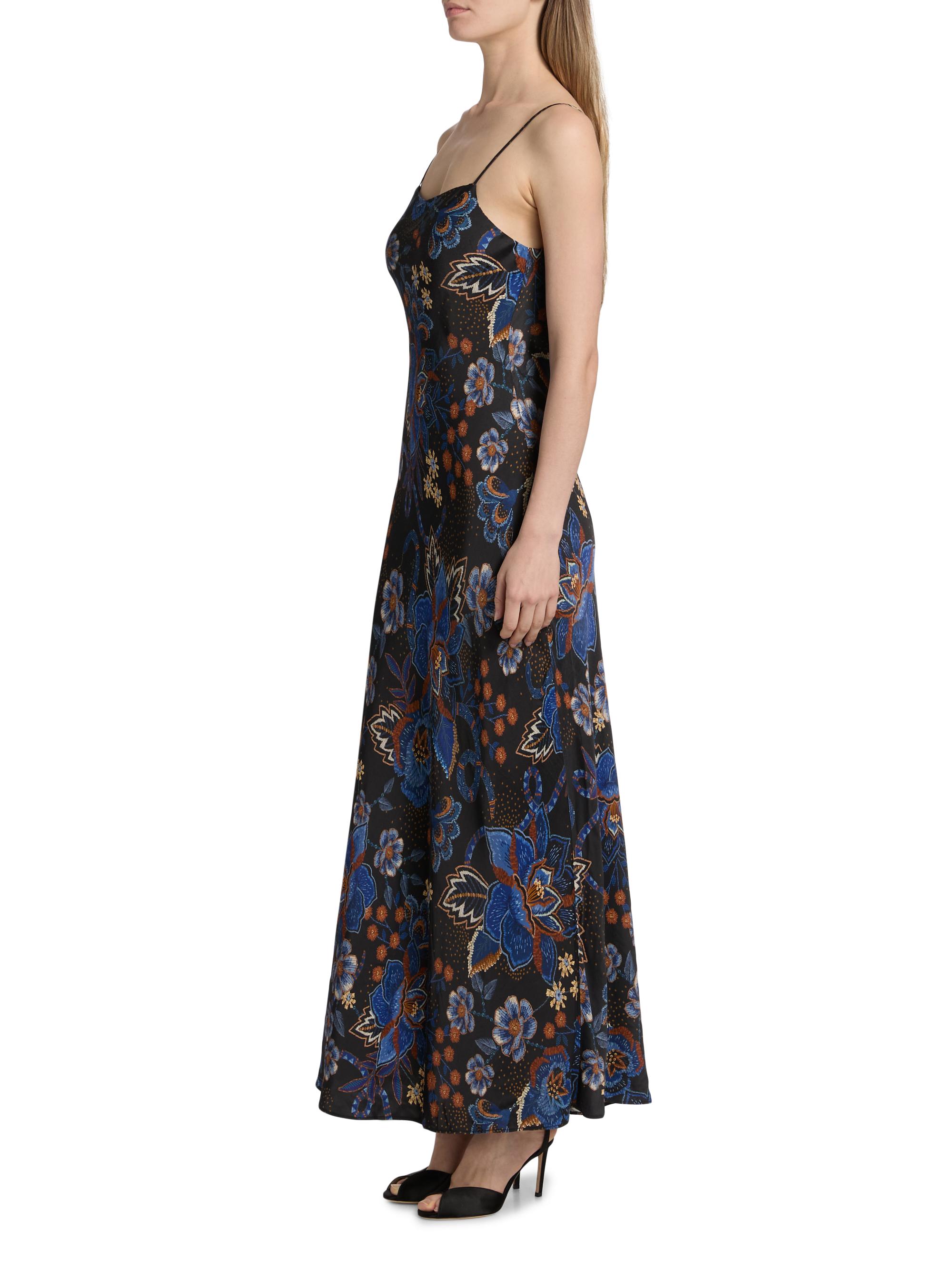Farm Rio Snakes Bouquet Printed Maxi Slipdress | Saks Fifth Avenue