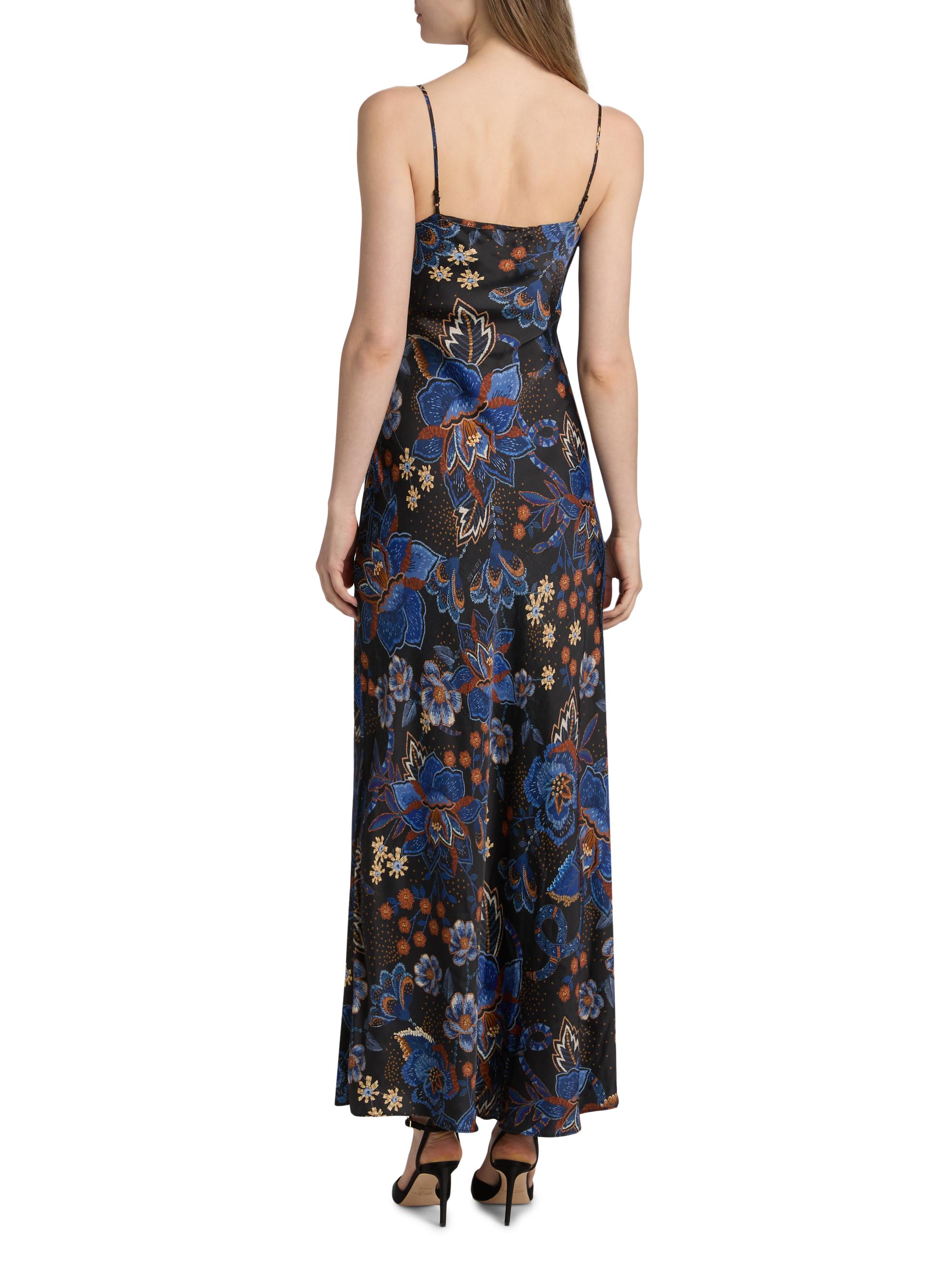 Farm Rio Snakes Bouquet Printed Maxi Slipdress | Saks Fifth Avenue