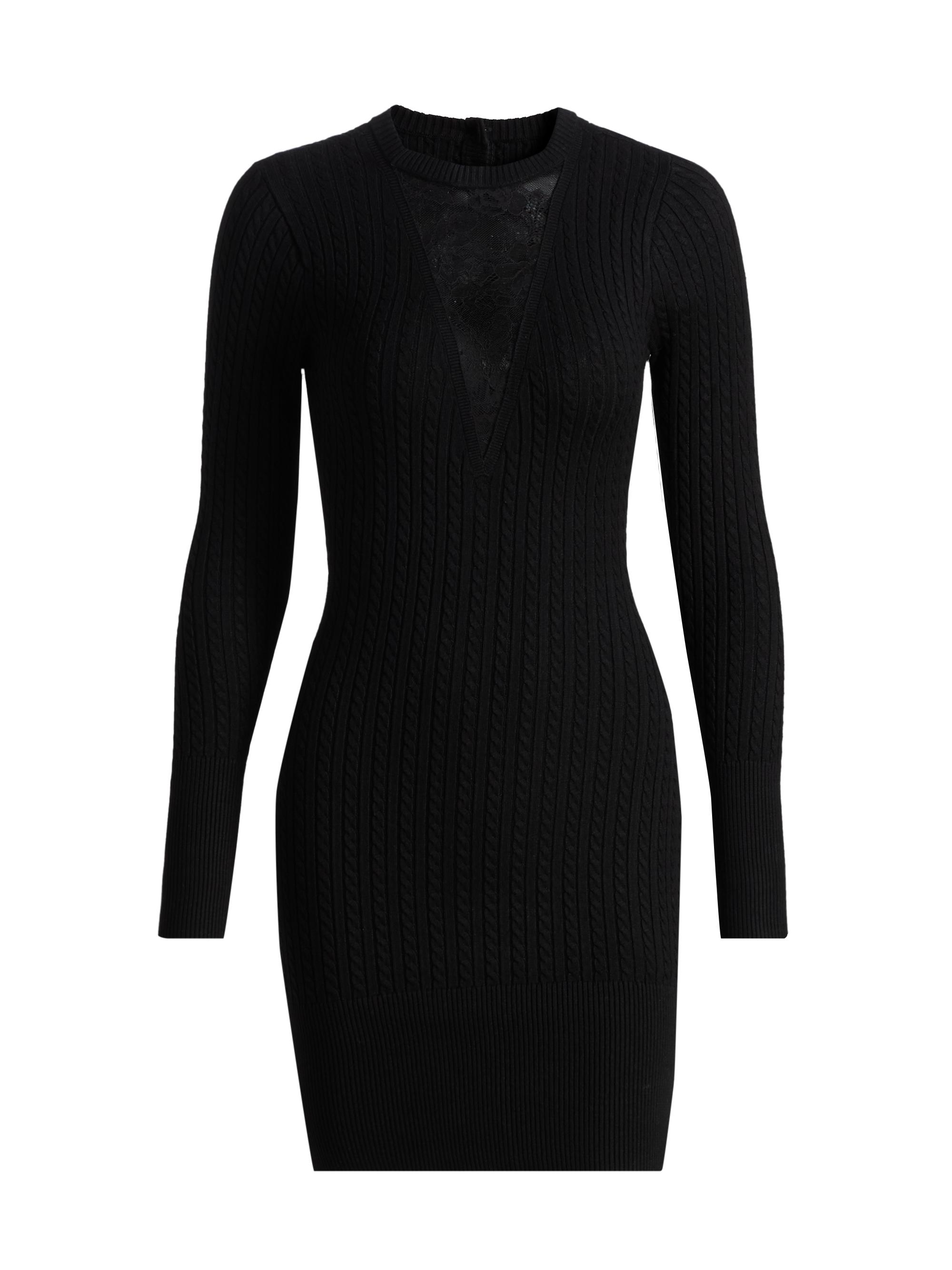 Fleur du Mal Women's Quinn Lace-Inset Minidress - Black