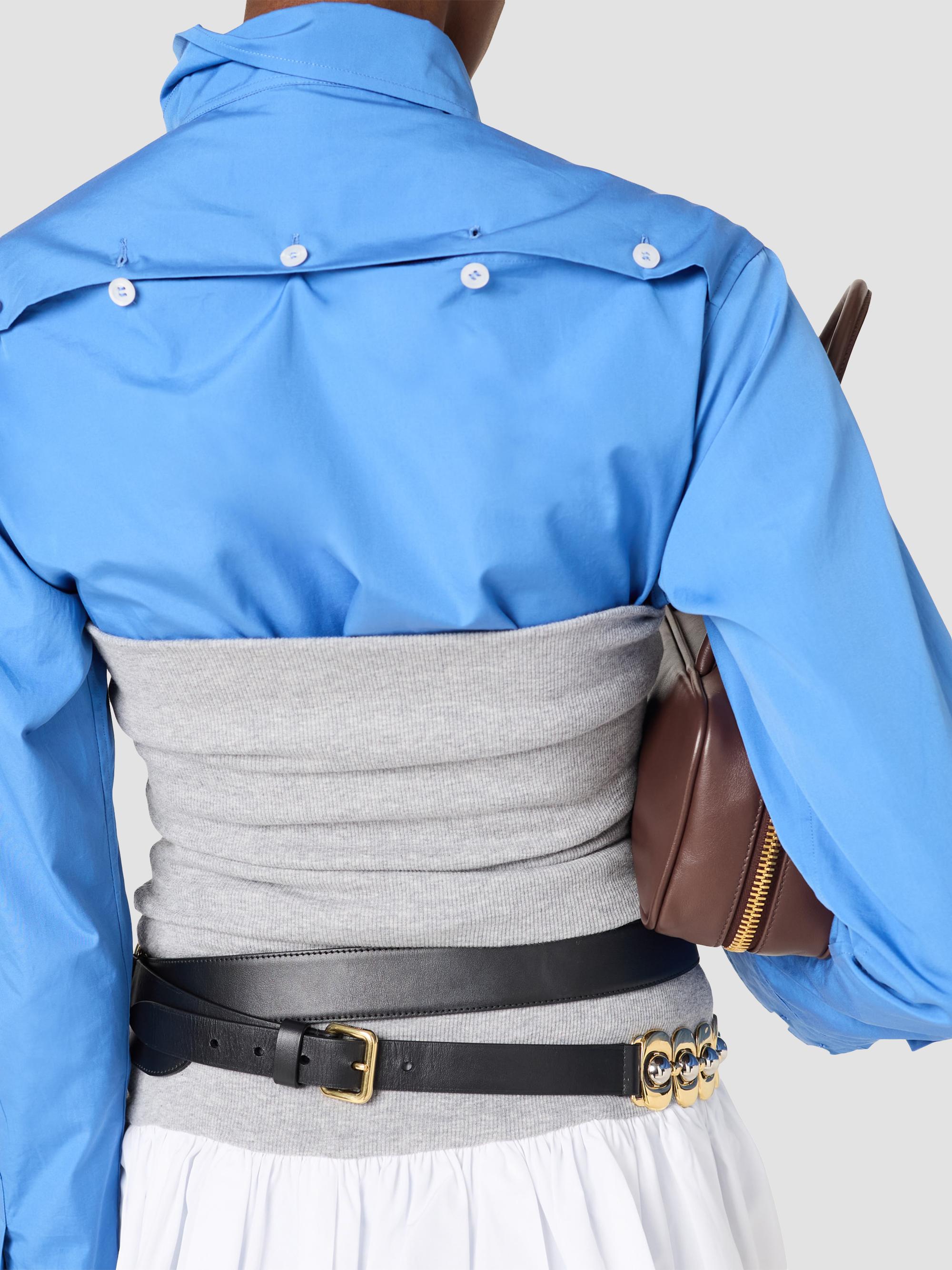 Miu Miu Poplin and Jersey Mini Skirt | Saks Fifth Avenue