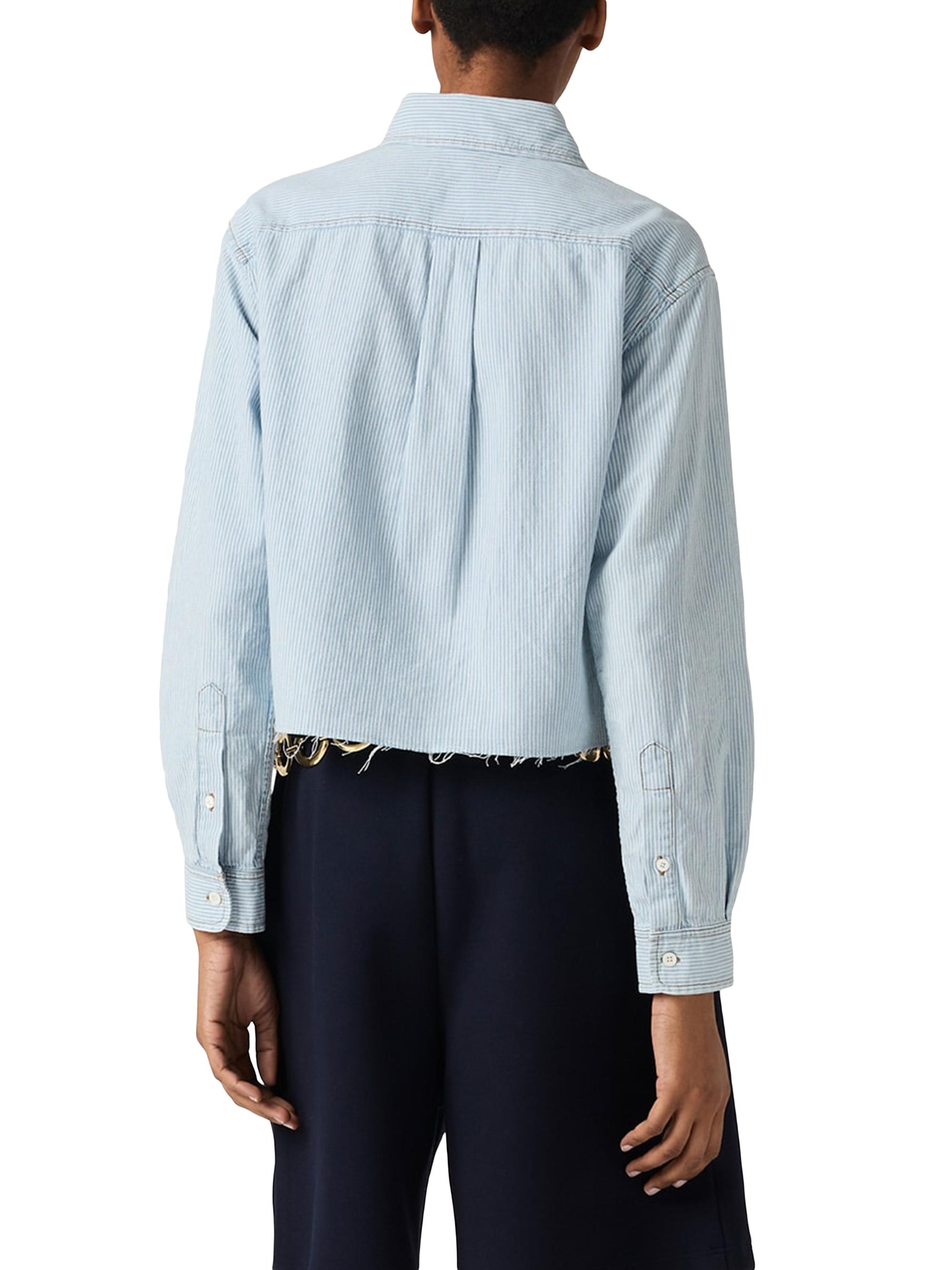 Miu Miu Striped Chambray Shirt | Saks Fifth Avenue