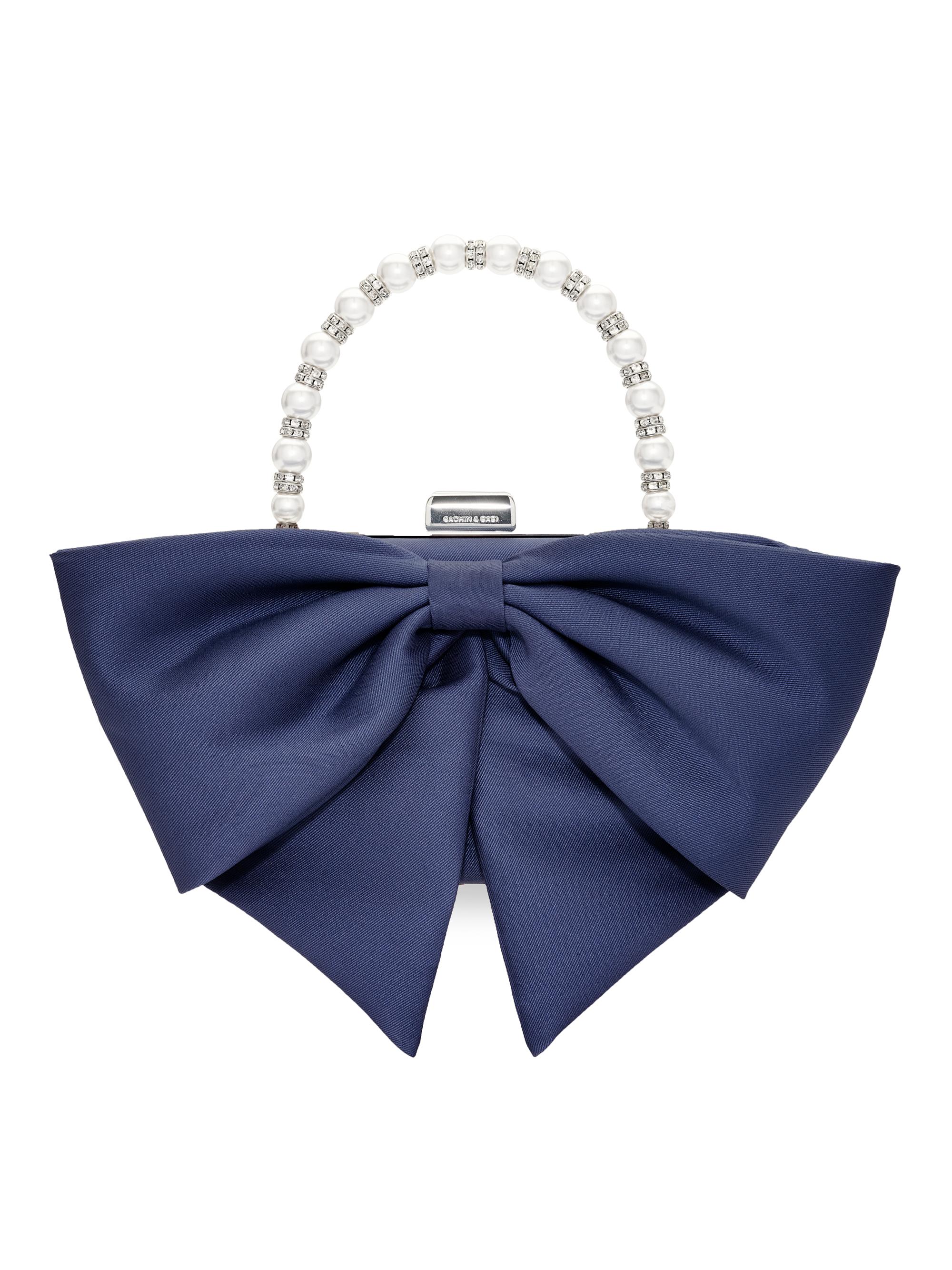 Sachin & Babi Women's Bubbly Crystal & Imitation Pearl-Embellished Bow Clutch - Night Sky
