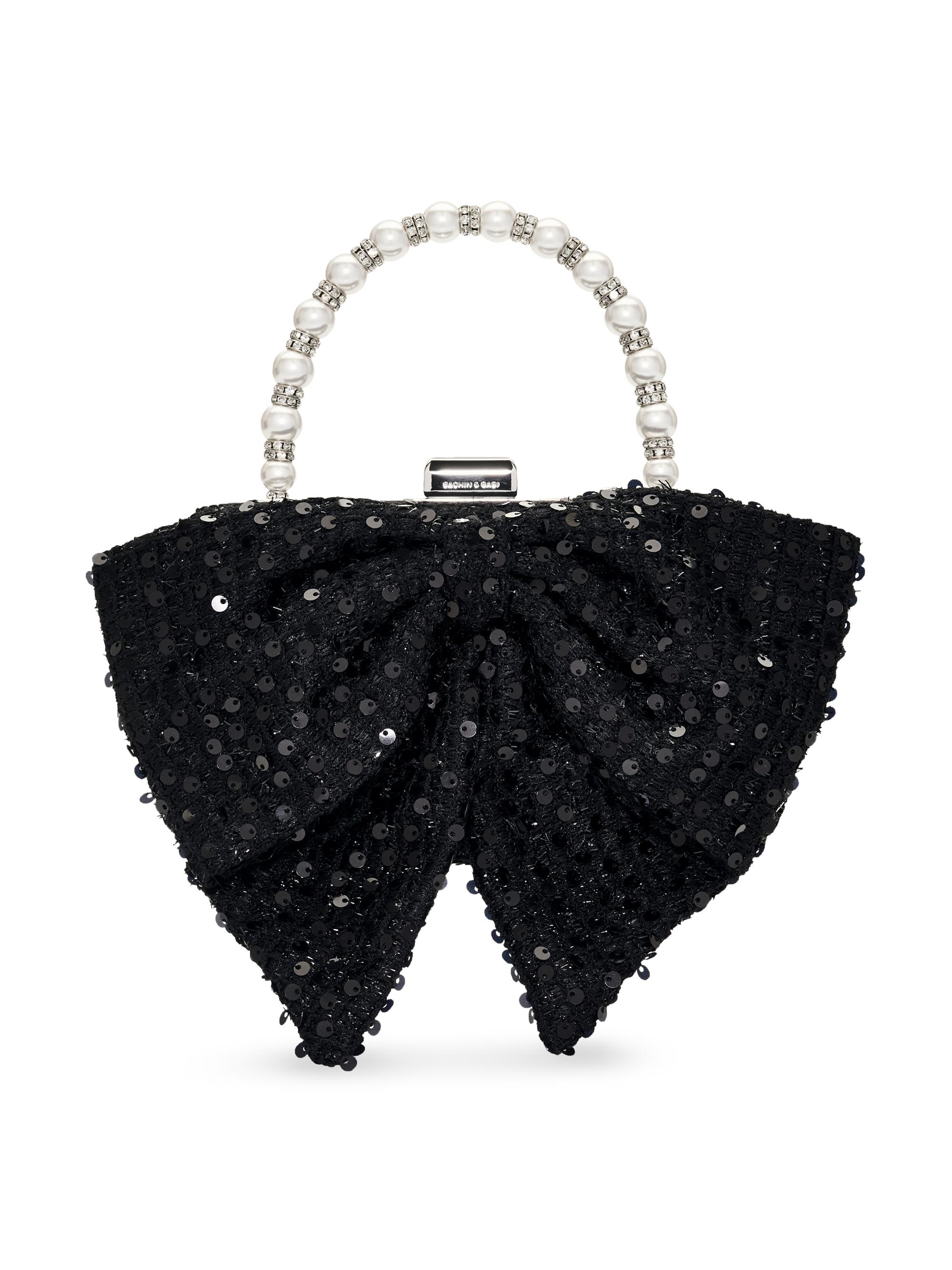 Sachin & Babi Women's Bubbly Sequin Tweed Top Handle Bag - Black