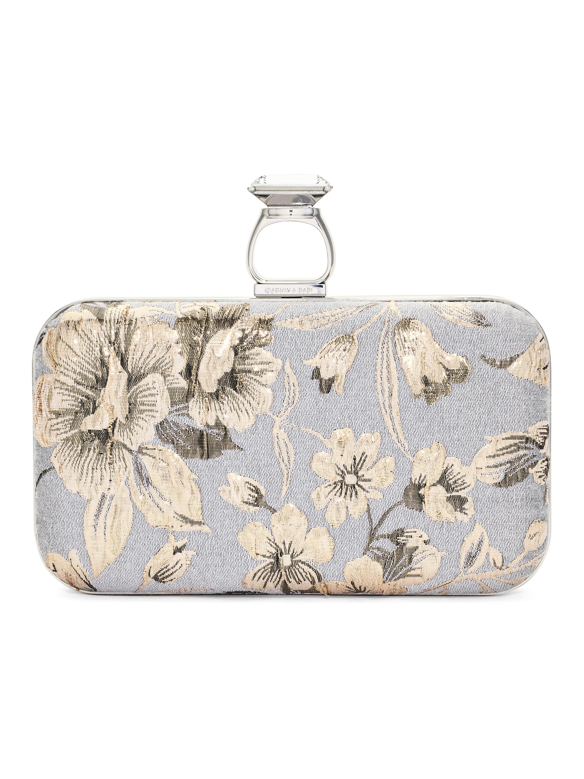 SACHIN BABI Women's On The Rocks Printed Jacquard Clutch - Golden Gardens